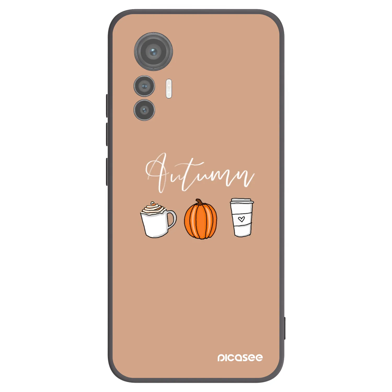 Picasee crna silikonska maskica za Xiaomi 12 Lite - Autumn