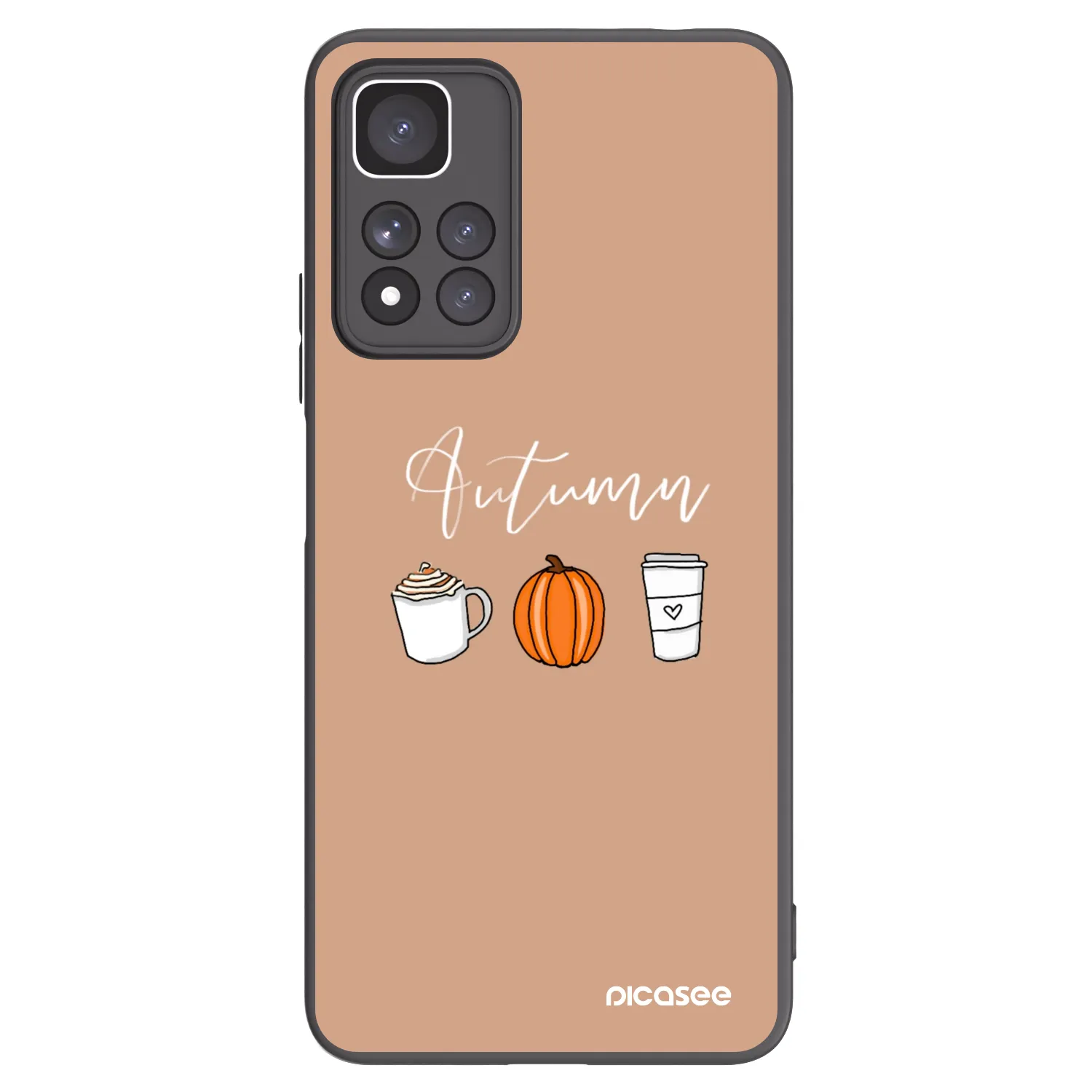 Picasee crna silikonska maskica za Xiaomi Redmi Note 11 Pro+ 5G - Autumn