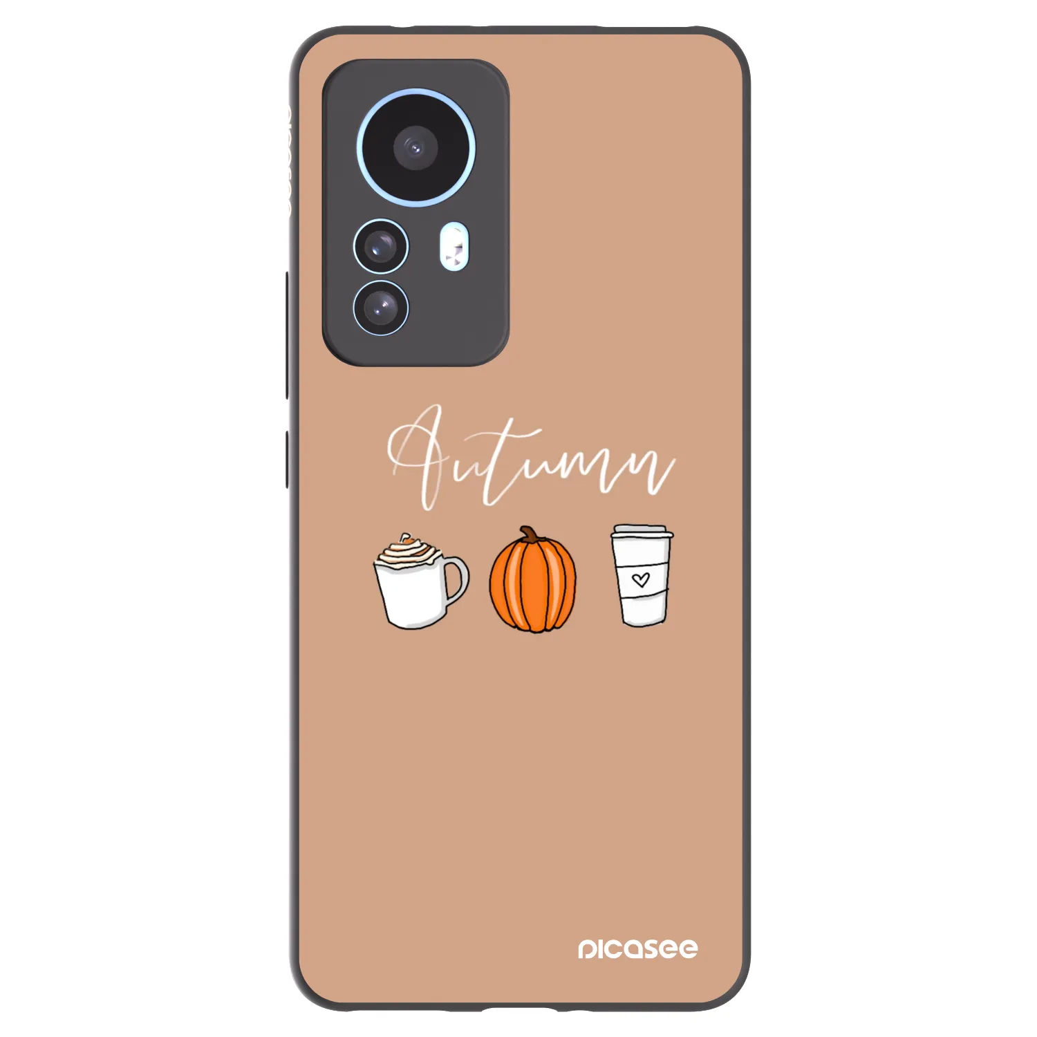 Picasee crna silikonska maskica za Xiaomi 12T - Autumn