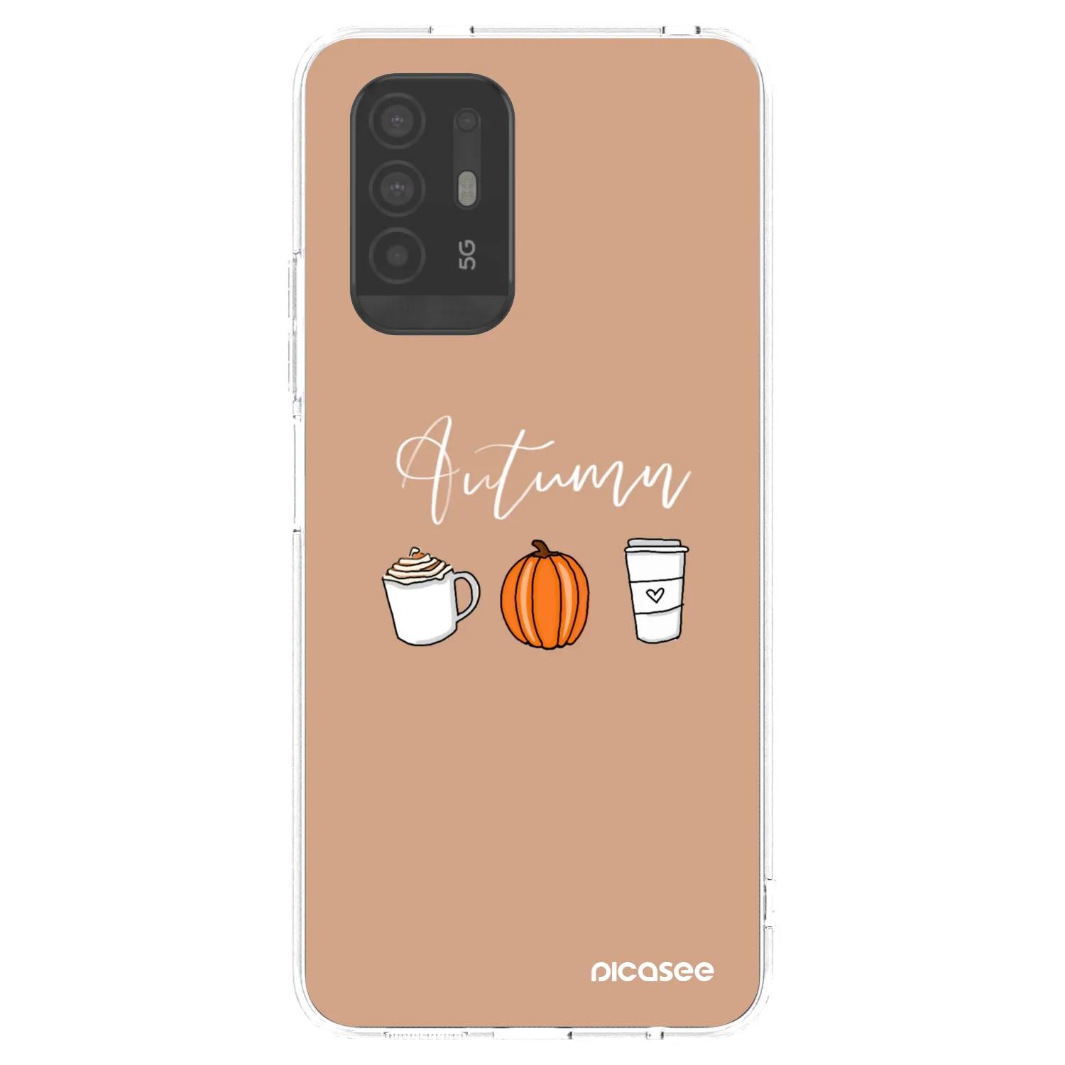 Picasee silikonska prozirna maskica za OPPO A94 5G - Autumn