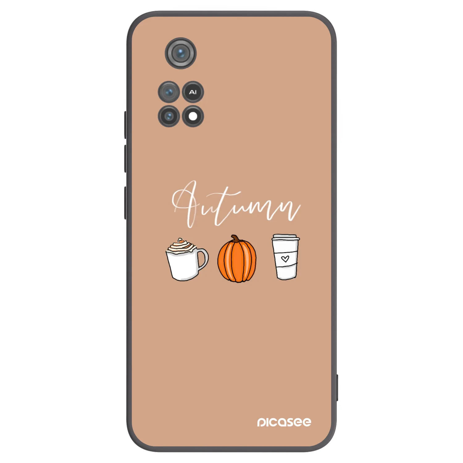 Picasee crna silikonska maskica za Xiaomi Poco M4 Pro - Autumn