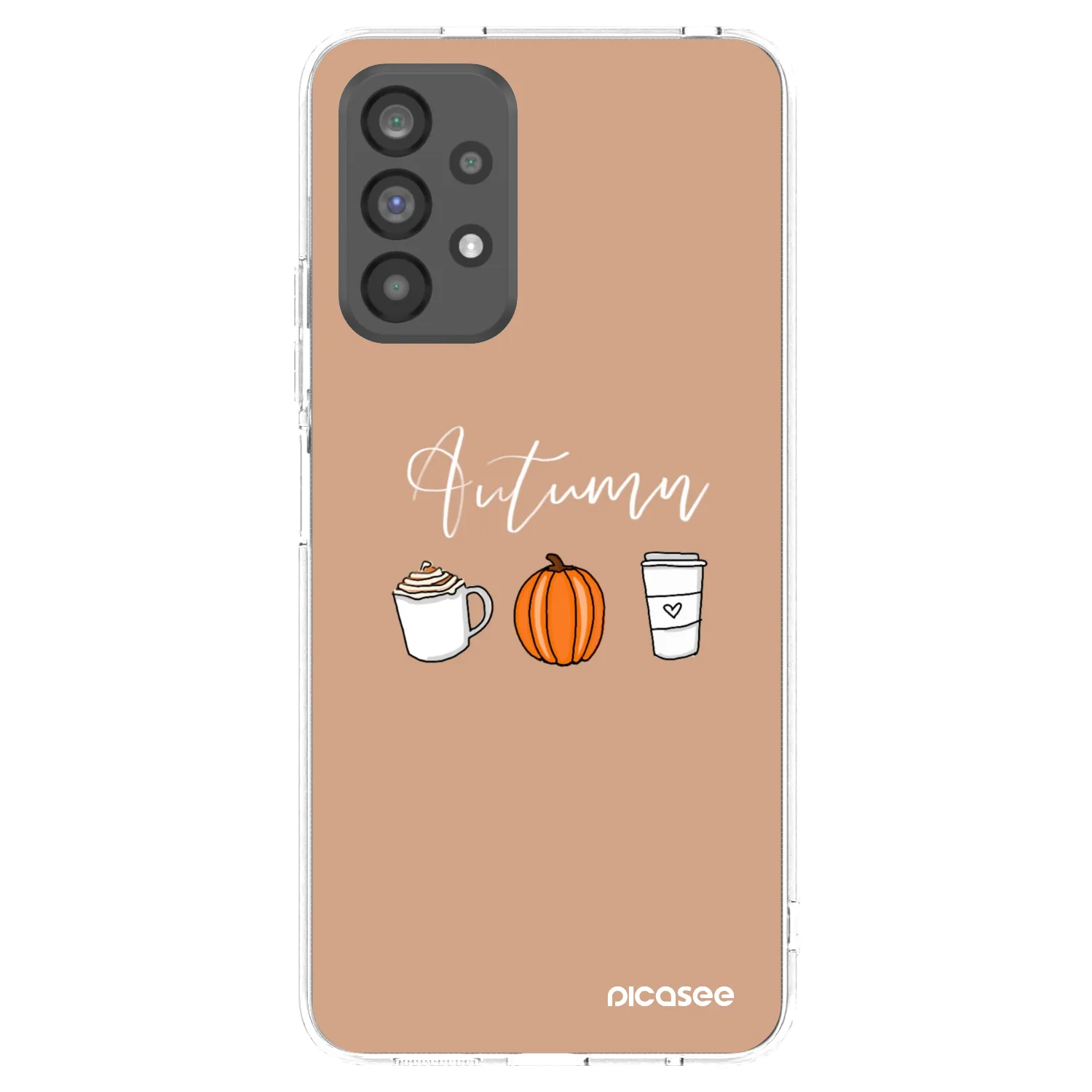 Picasee silikonska prozirna maskica za Samsung Galaxy A73 5G - Autumn
