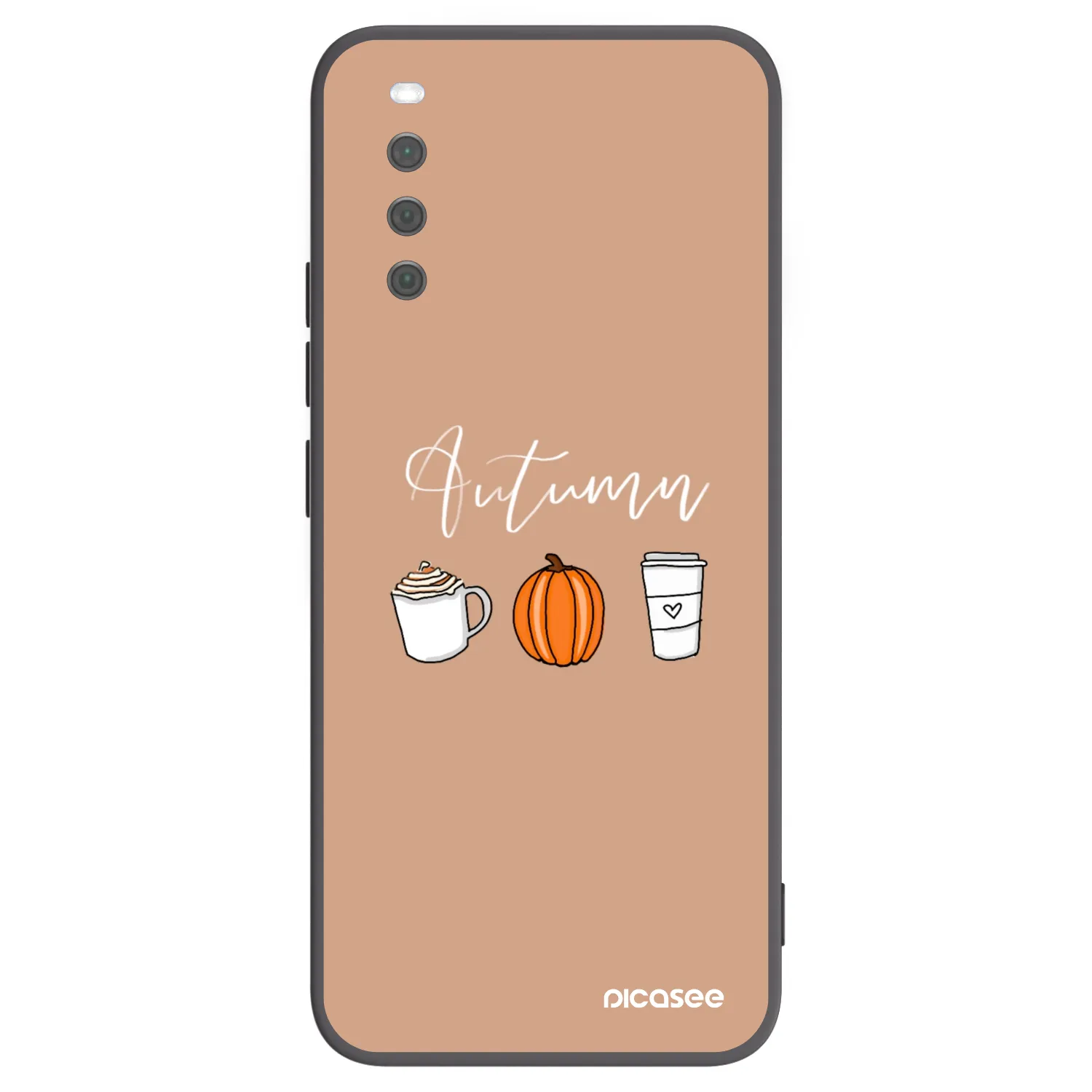 Picasee crna silikonska maskica za Sony Xperia 10 III - Autumn