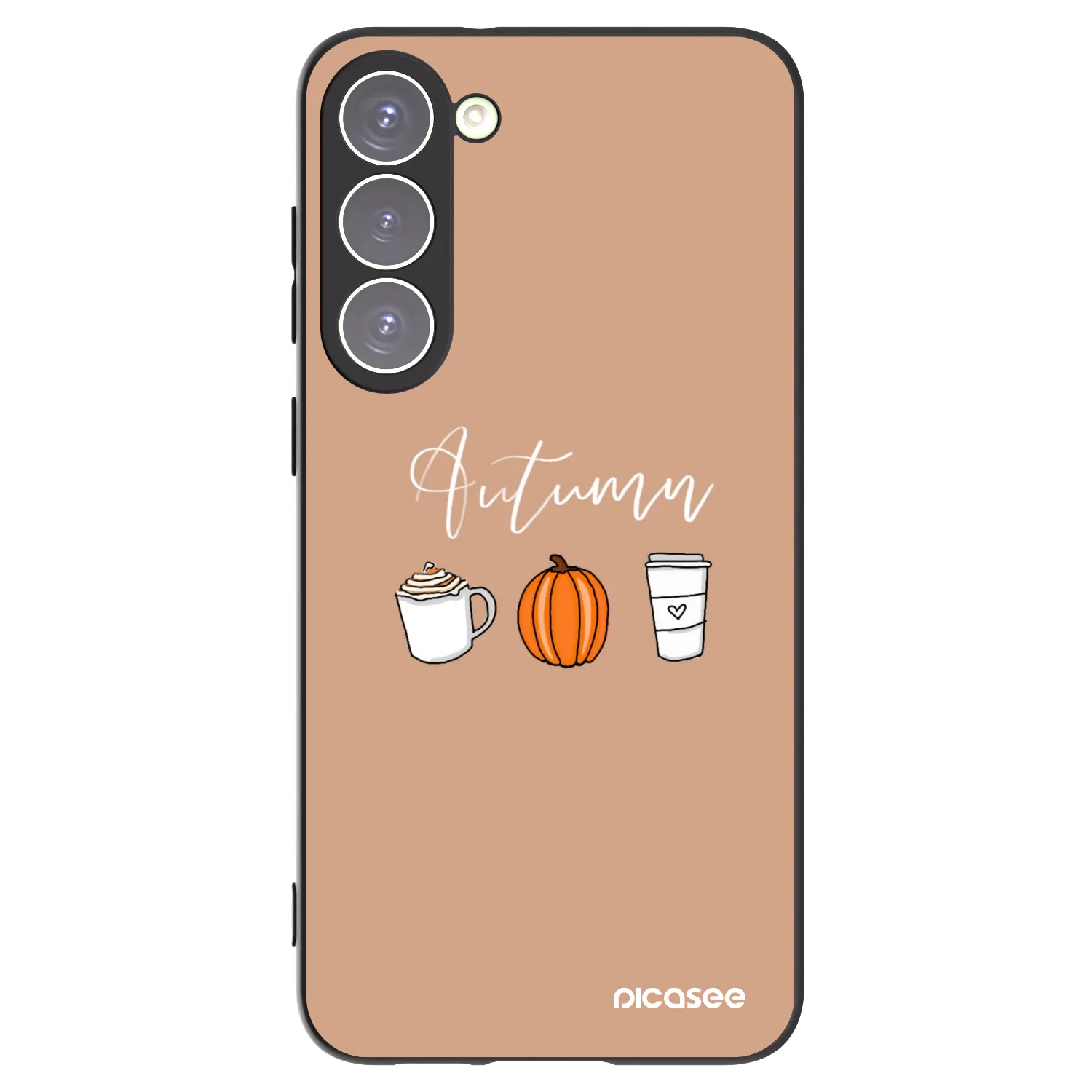 Picasee crna silikonska maskica za Samsung Galaxy S23+ 5G - Autumn