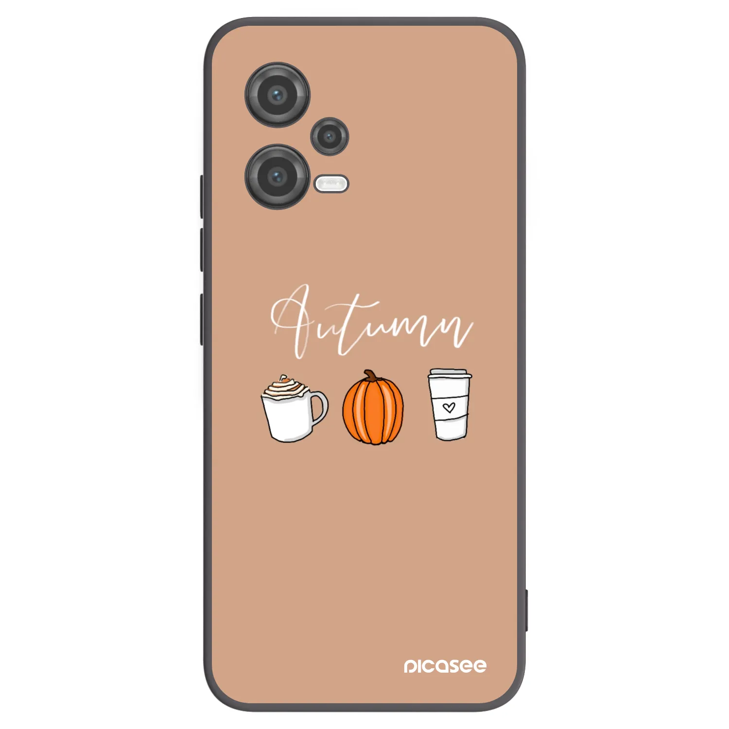 Picasee crna silikonska maskica za Xiaomi Poco X5 - Autumn