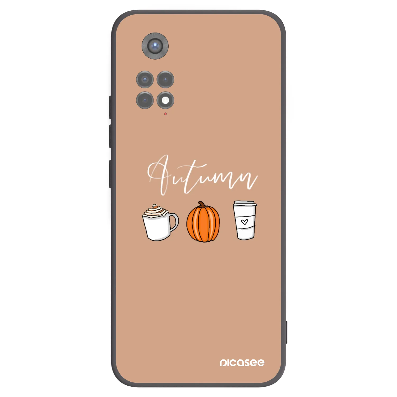 Picasee crna silikonska maskica za Xiaomi Redmi Note 11S 5G - Autumn