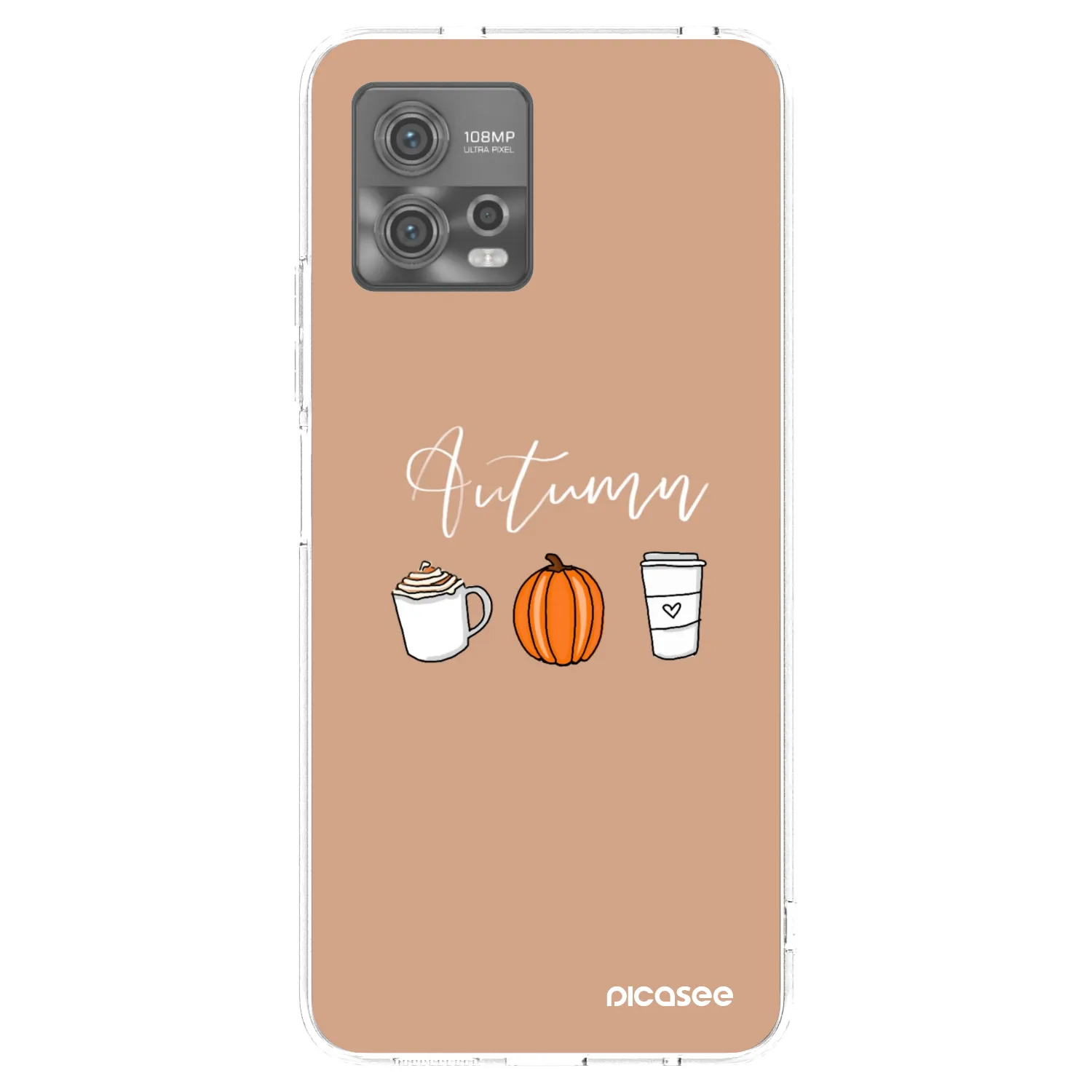 Picasee silikonska prozirna maskica za Motorola Moto G72 - Autumn