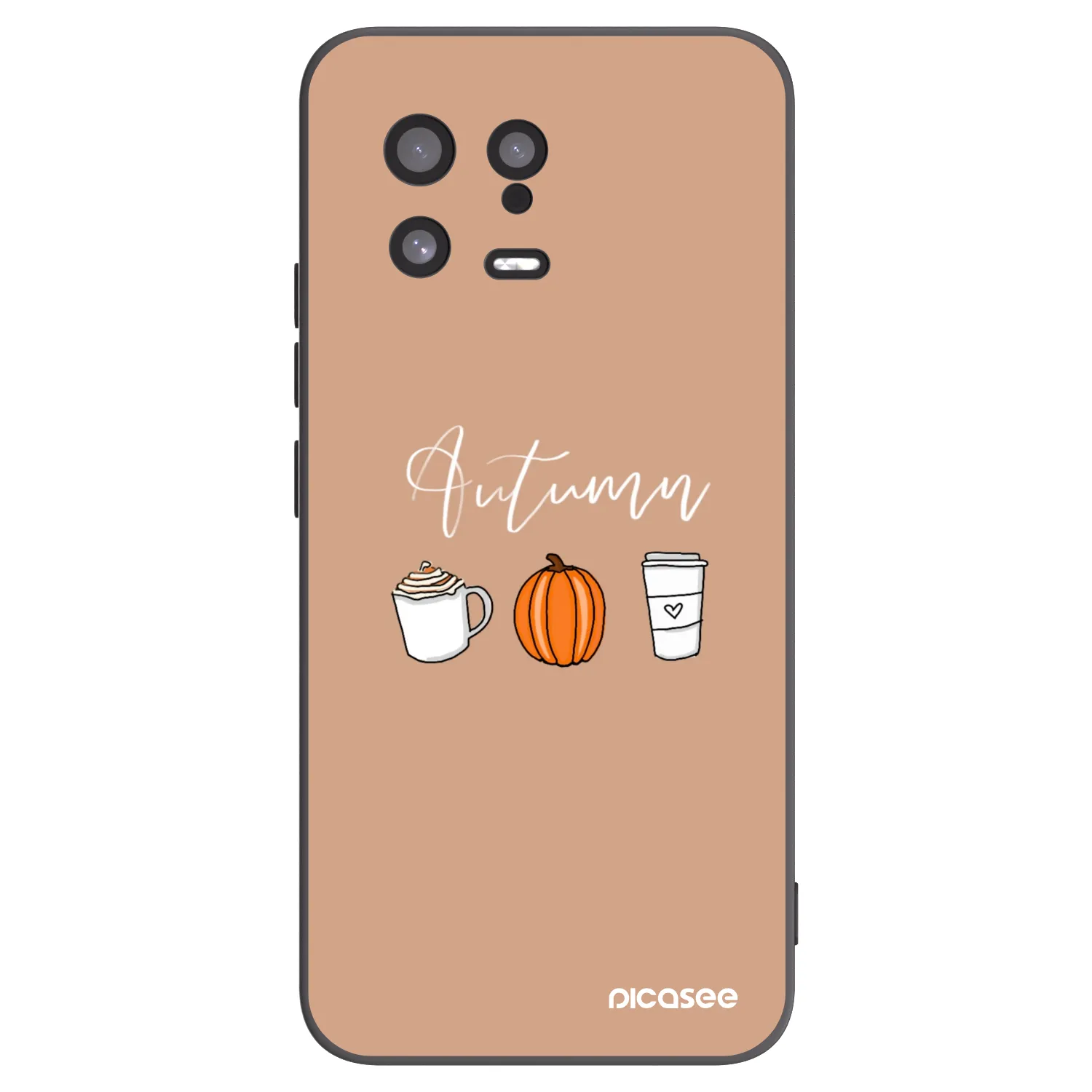 Picasee crna silikonska maskica za Xiaomi 13 - Autumn