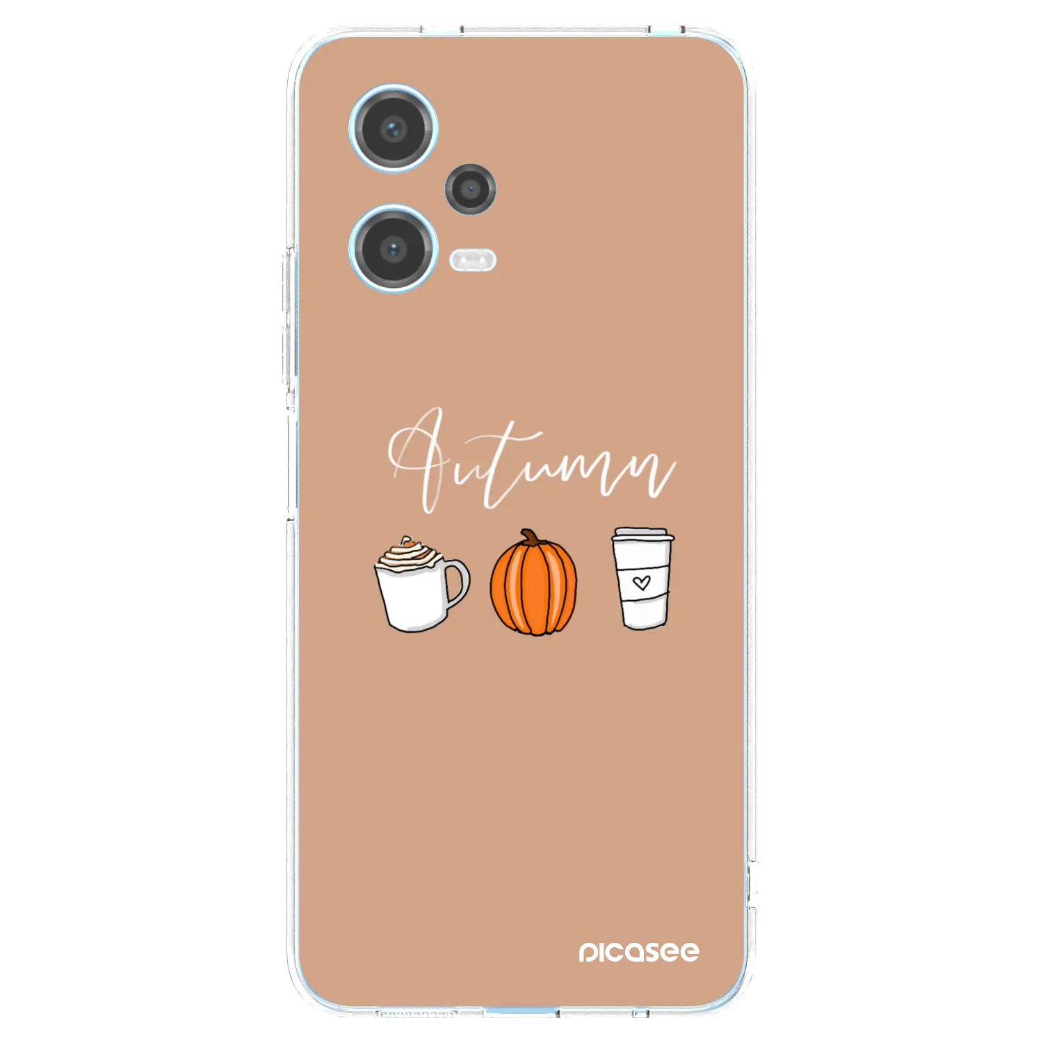 Picasee silikonska prozirna maskica za Xiaomi Redmi Note 12 5G - Autumn