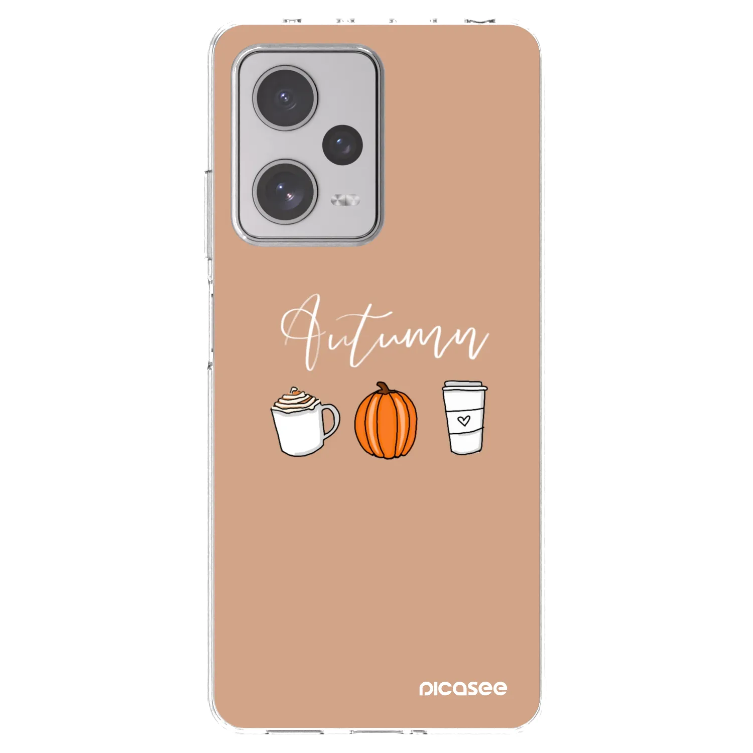 Picasee silikonska prozirna maskica za Xiaomi Redmi Note 12 Pro+ 5G - Autumn