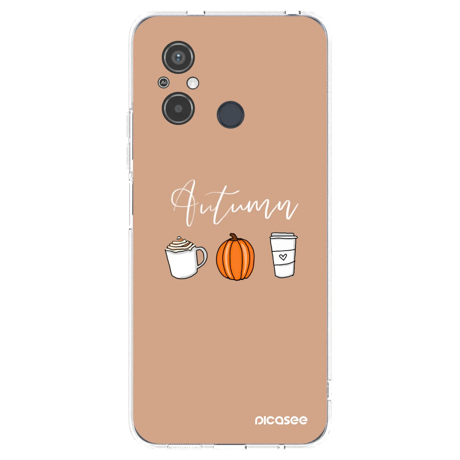 Picasee silikonska prozirna maskica za Xiaomi Redmi 12C - Autumn