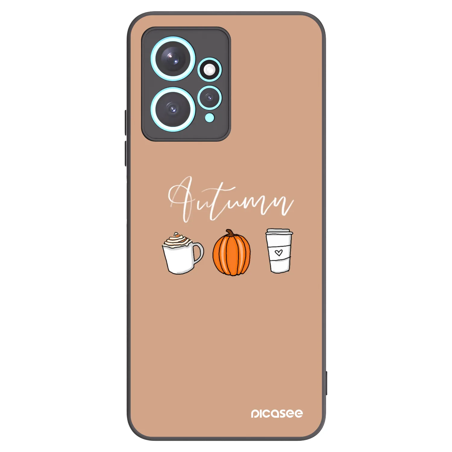 Picasee crna silikonska maskica za Xiaomi Redmi Note 12 4G - Autumn