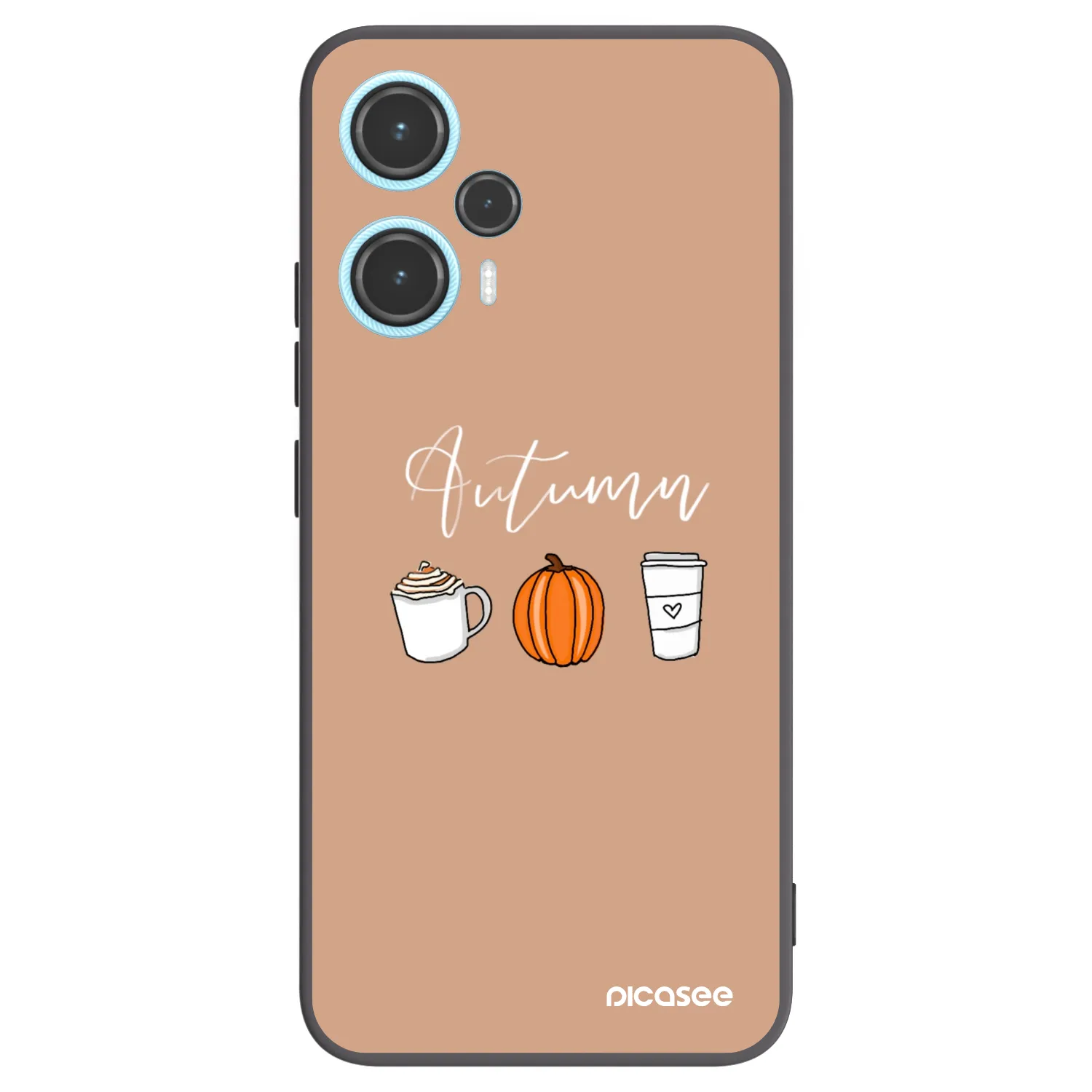 Picasee crna silikonska maskica za Xiaomi Poco F5 - Autumn