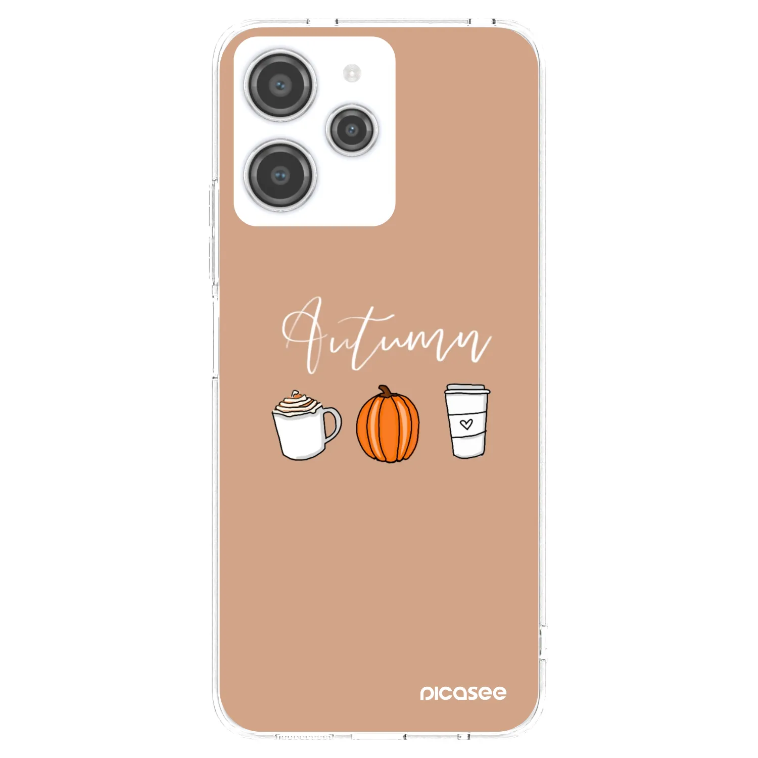Picasee silikonska prozirna maskica za Xiaomi Redmi 12 4G - Autumn