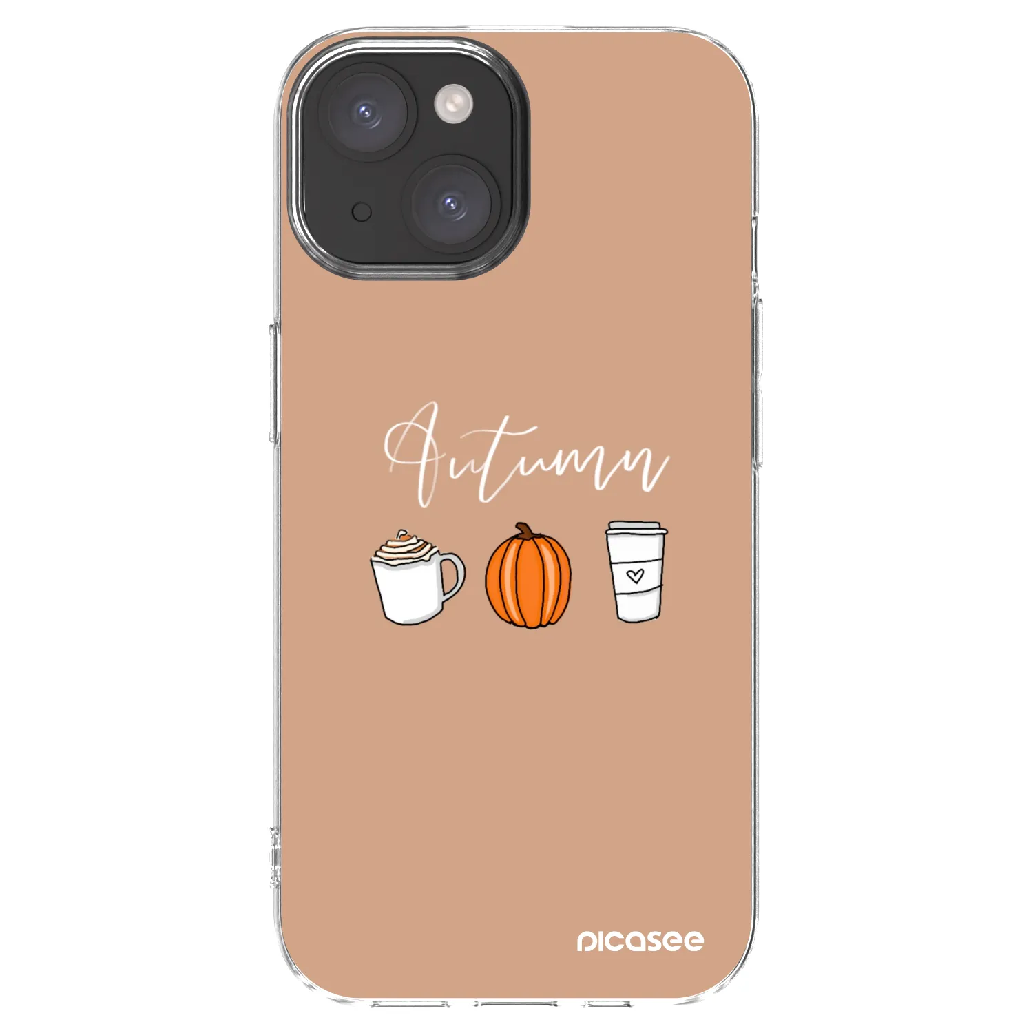 Picasee silikonska prozirna maskica za Apple iPhone 15 - Autumn