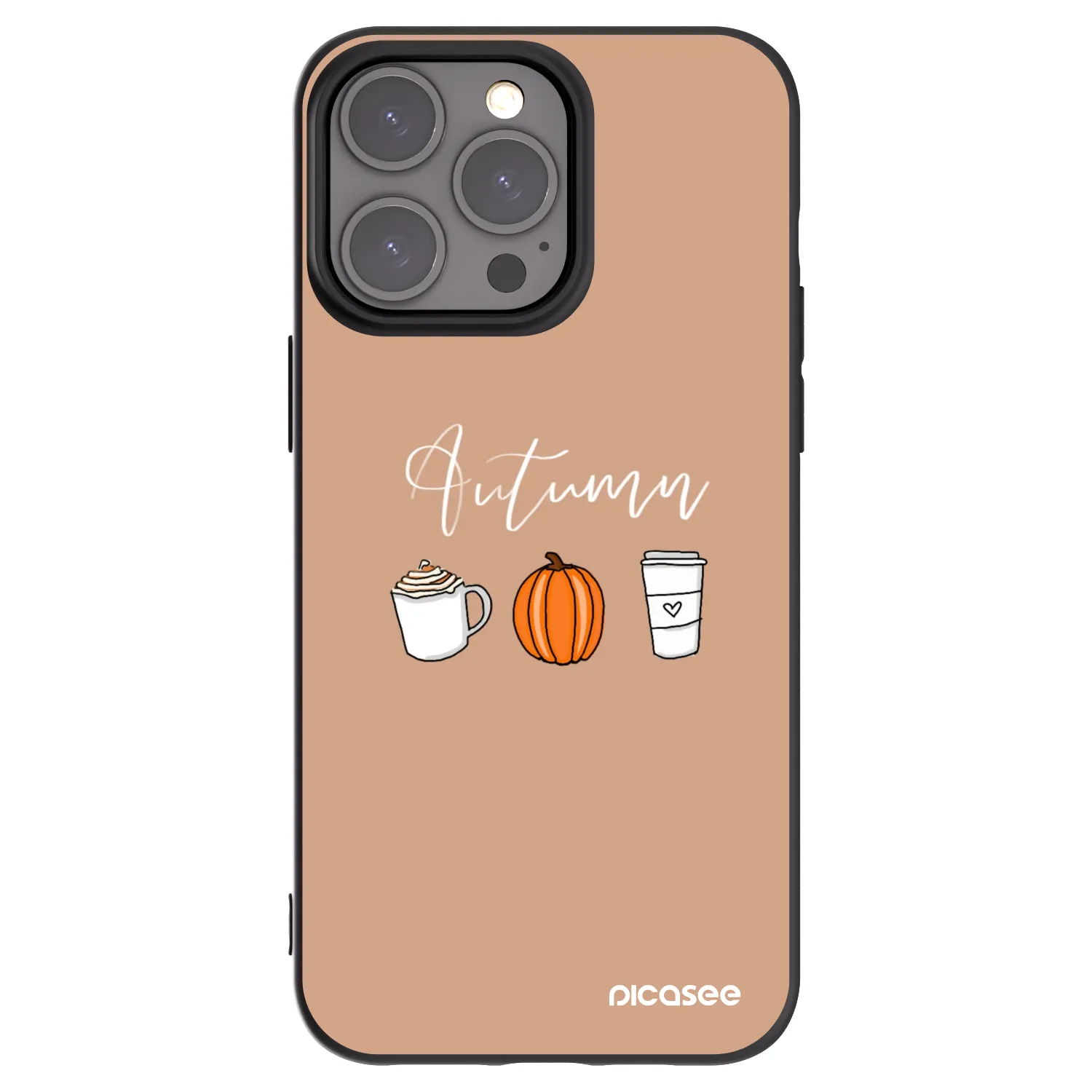 Picasee crna silikonska maskica za Apple iPhone 15 Pro Max - Autumn