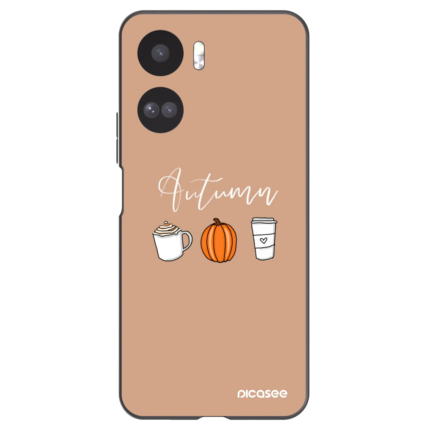 Picasee crna silikonska maskica za Honor 90 Lite 5G - Autumn