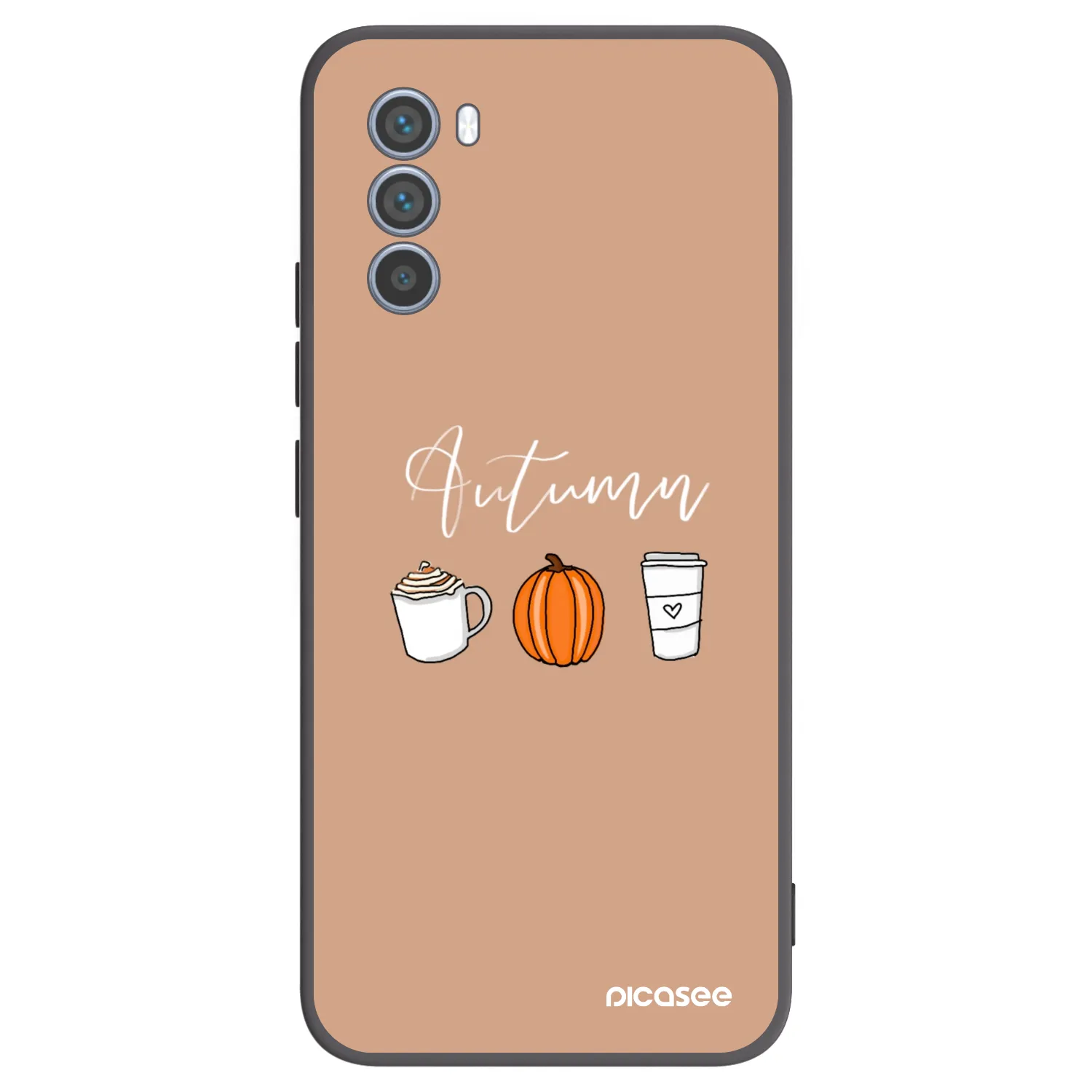 Picasee crna silikonska maskica za Motorola Moto G62 - Autumn