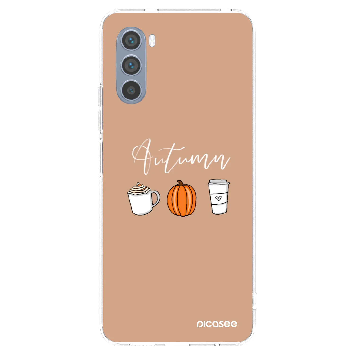 Picasee silikonska prozirna maskica za Motorola Moto G62 - Autumn