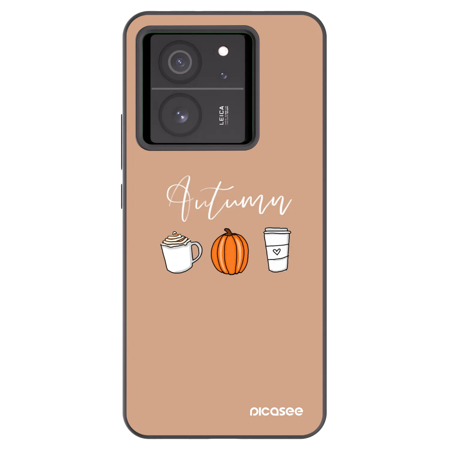 Picasee crna silikonska maskica za Xiaomi 13T Pro - Autumn