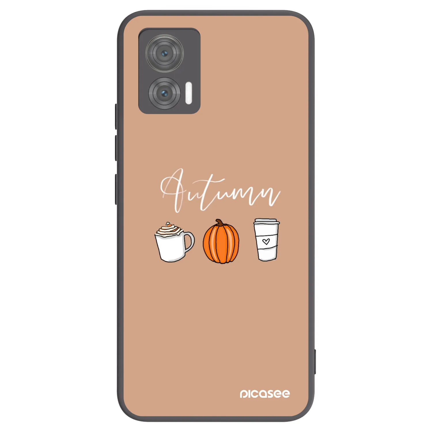 Picasee crna silikonska maskica za Motorola Edge 30 Neo - Autumn