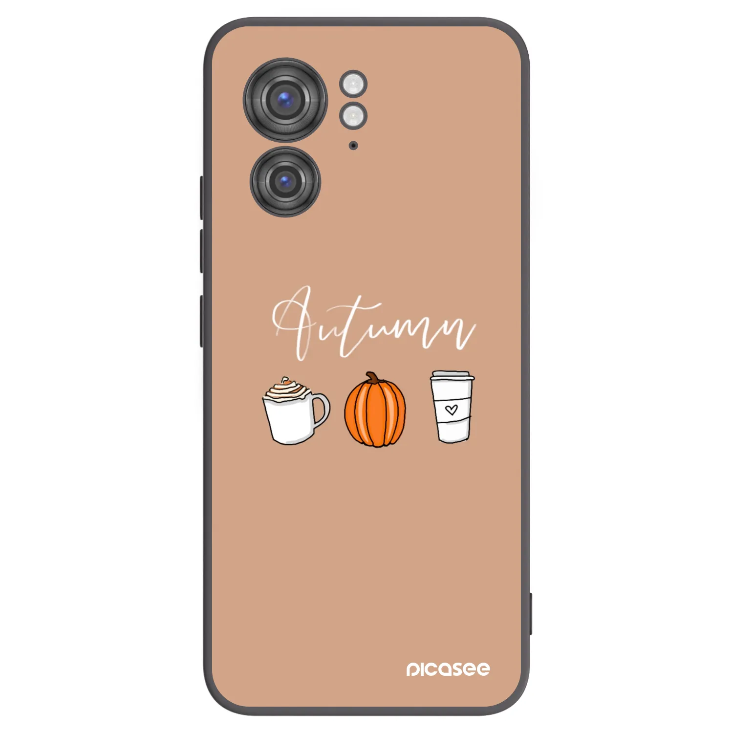 Picasee crna silikonska maskica za Motorola Edge 40 - Autumn