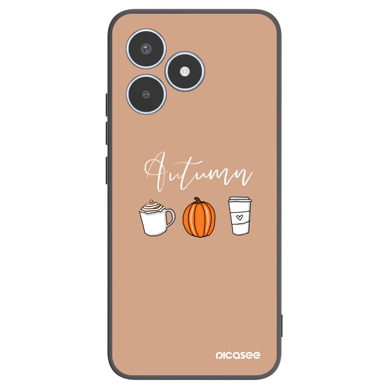 Picasee crna silikonska maskica za Realme C53 - Autumn