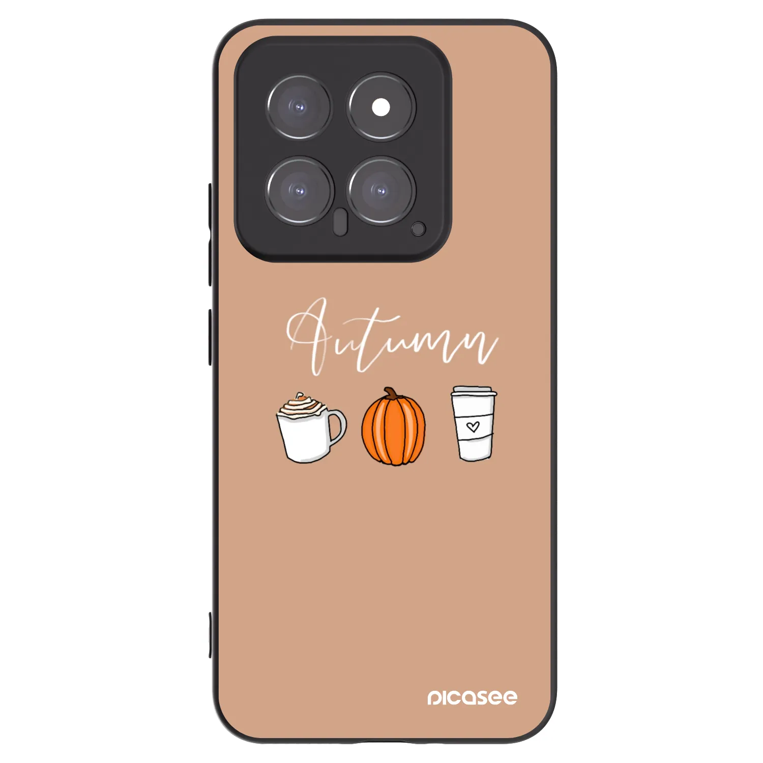 Picasee crna silikonska maskica za Xiaomi 14 - Autumn