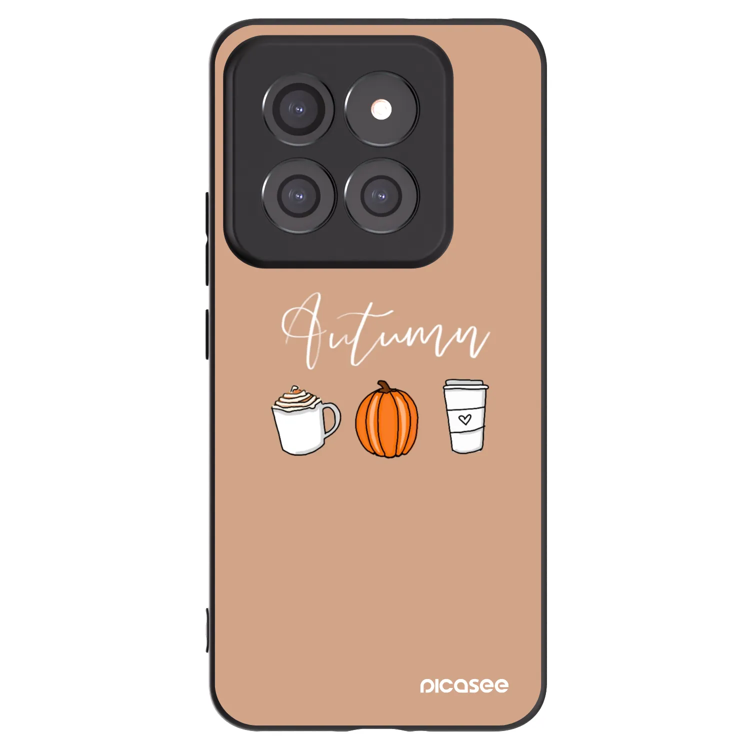 Picasee crna silikonska maskica za Xiaomi 14 Pro - Autumn