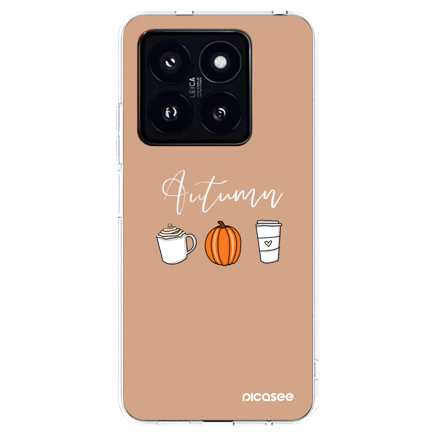 Picasee silikonska prozirna maskica za Xiaomi 14 Pro - Autumn