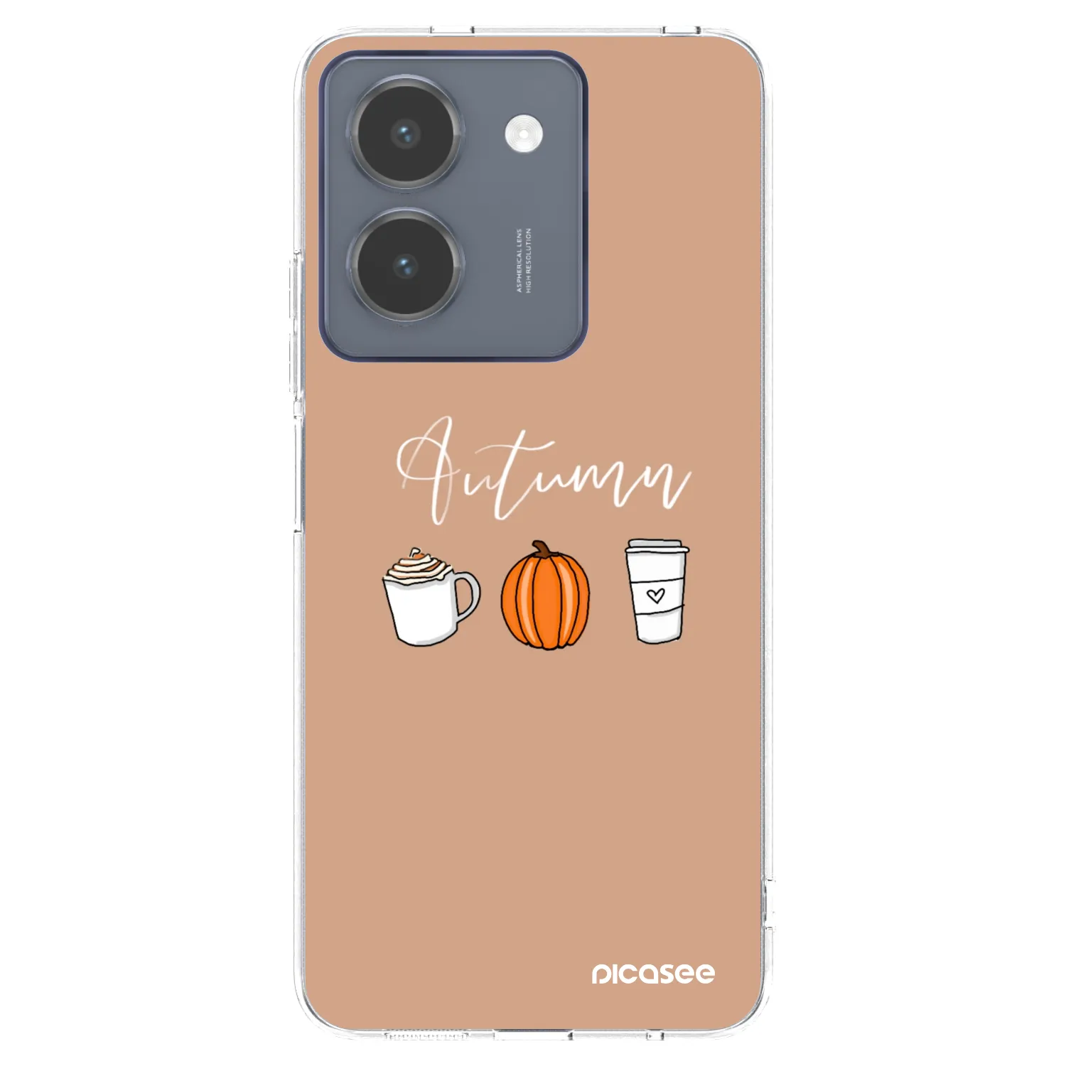 Picasee silikonska prozirna maskica za Vivo Y36 4G - Autumn