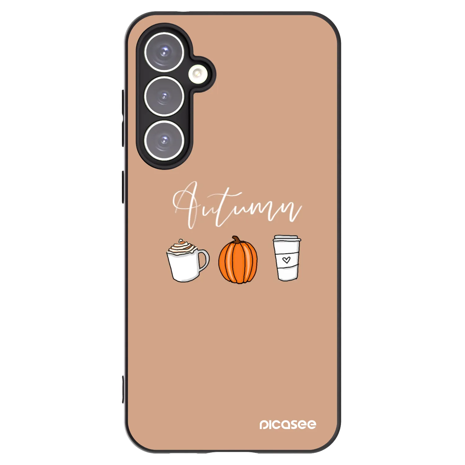 Picasee crna silikonska maskica za Samsung Galaxy S23 FE S711B - Autumn