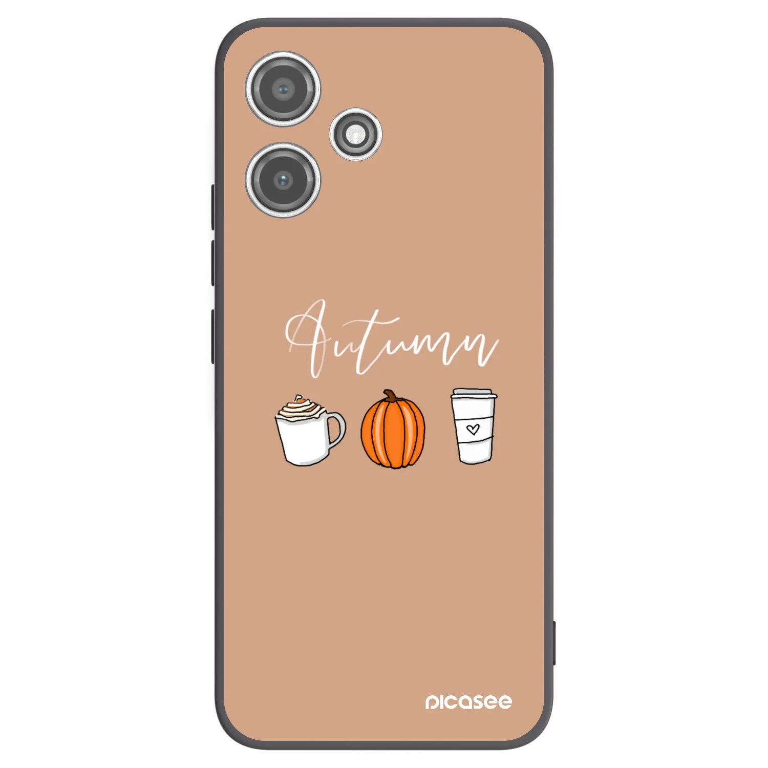 Picasee crna silikonska maskica za Xiaomi Redmi 12 5G - Autumn