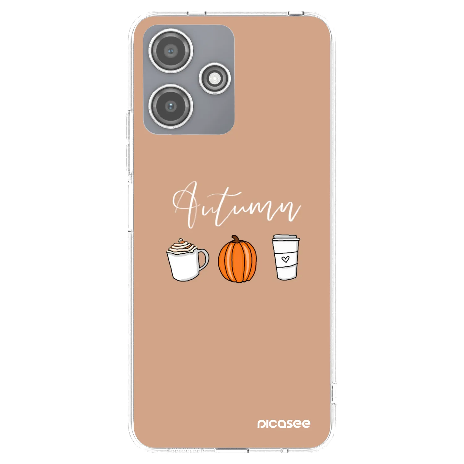 Picasee silikonska prozirna maskica za Xiaomi Redmi 12 5G - Autumn
