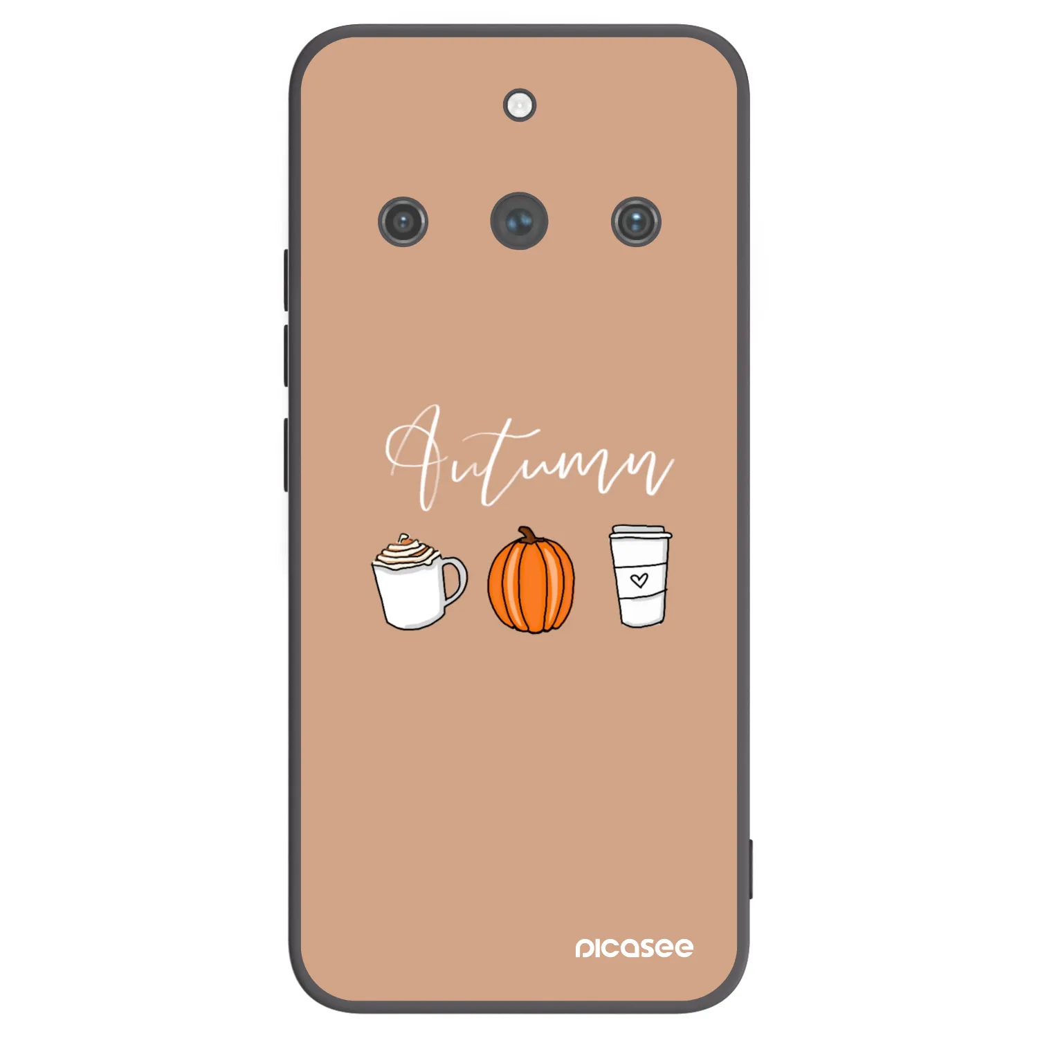 Picasee crna silikonska maskica za Realme 11 Pro+ - Autumn