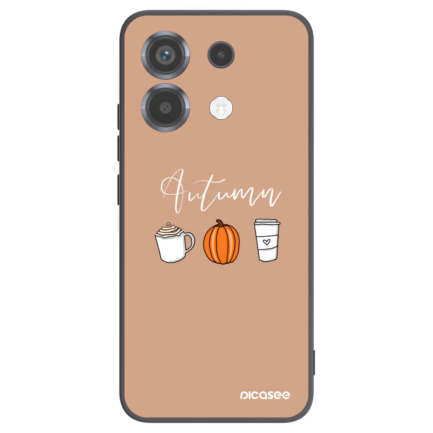 Picasee crna silikonska maskica za Xiaomi Poco X6 - Autumn