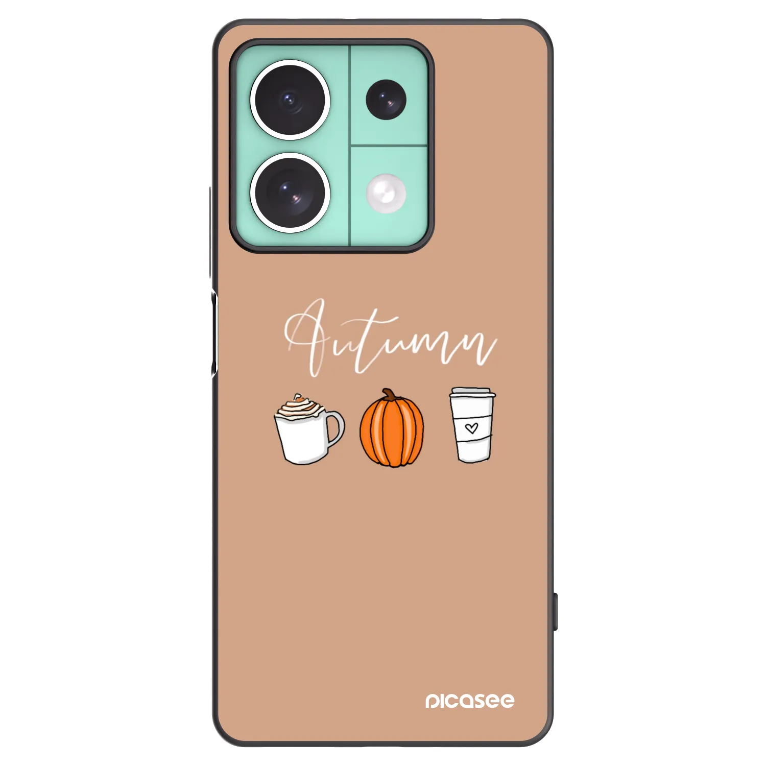 Picasee crna silikonska maskica za Xiaomi Redmi Note 13 5G - Autumn