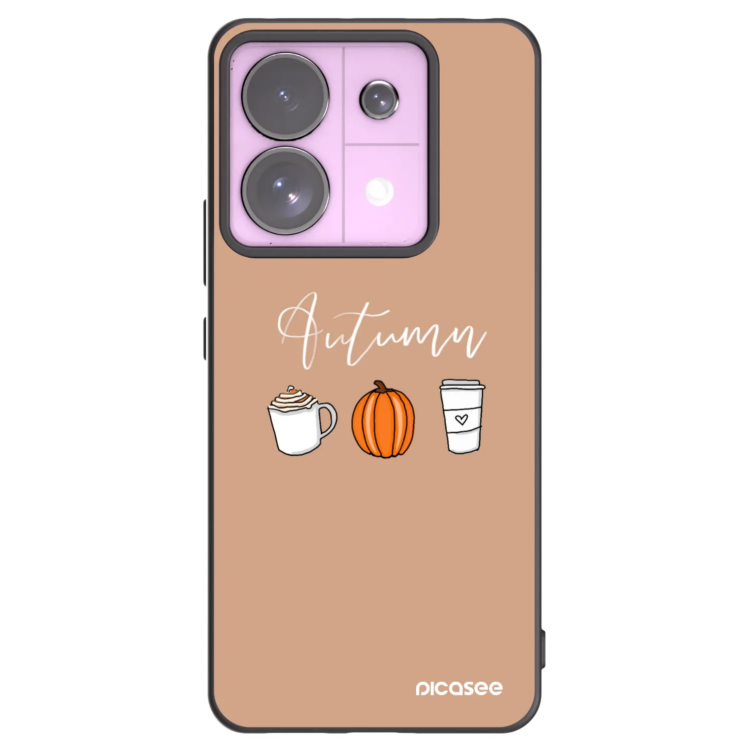 Picasee crna silikonska maskica za Xiaomi Redmi Note 13 Pro 5G - Autumn