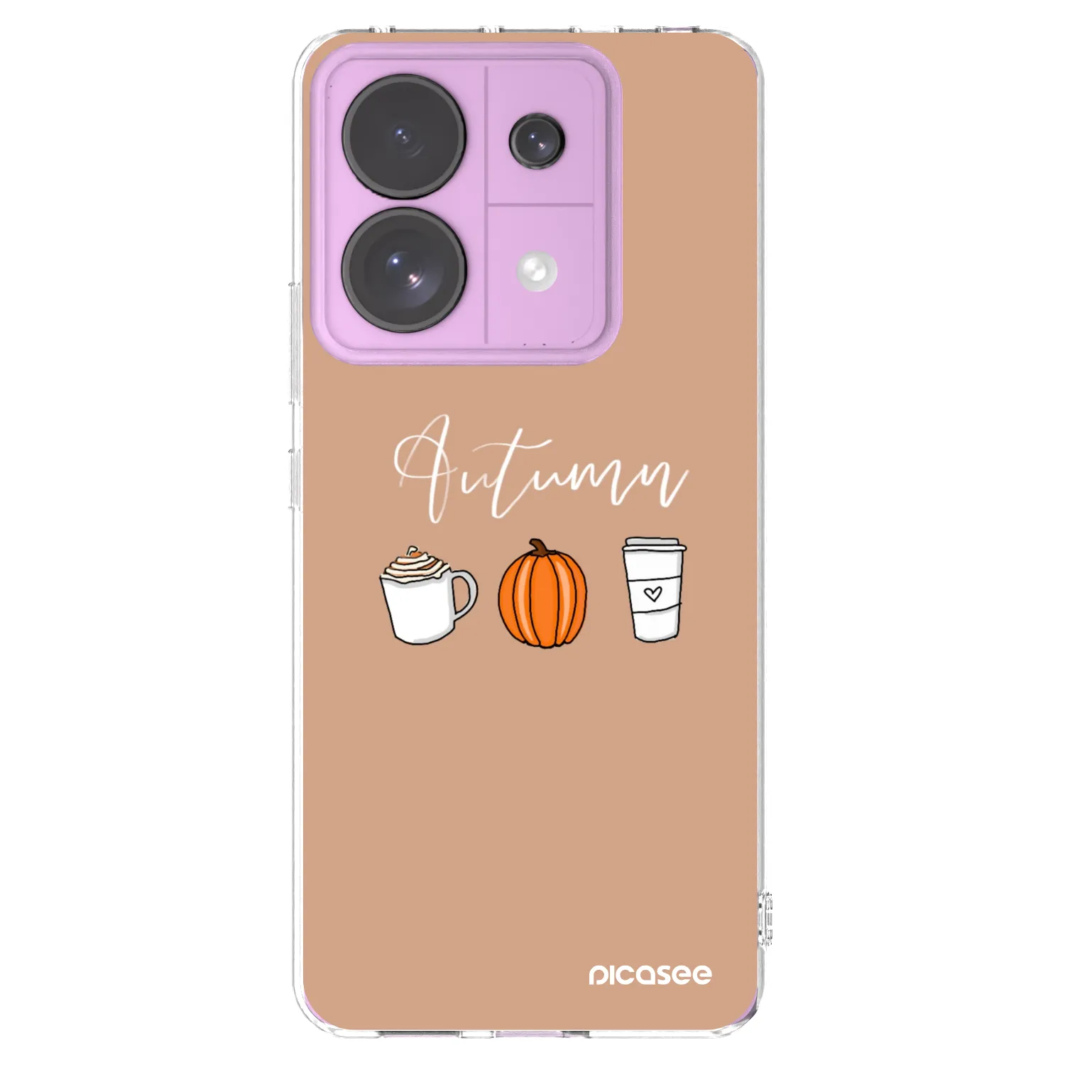 Picasee silikonska prozirna maskica za Xiaomi Redmi Note 13 Pro 5G - Autumn