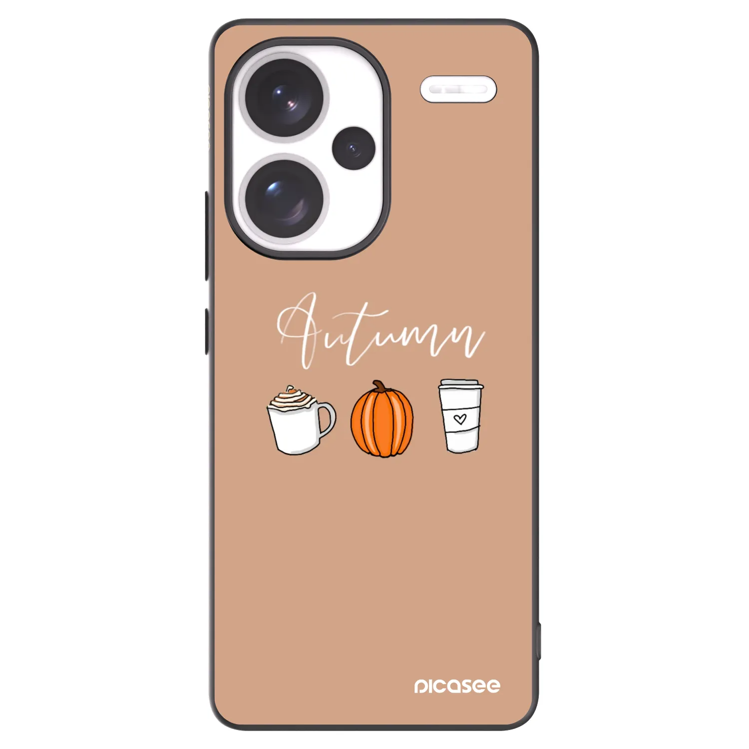Picasee crna silikonska maskica za Xiaomi Redmi Note 13 Pro+ 5G - Autumn