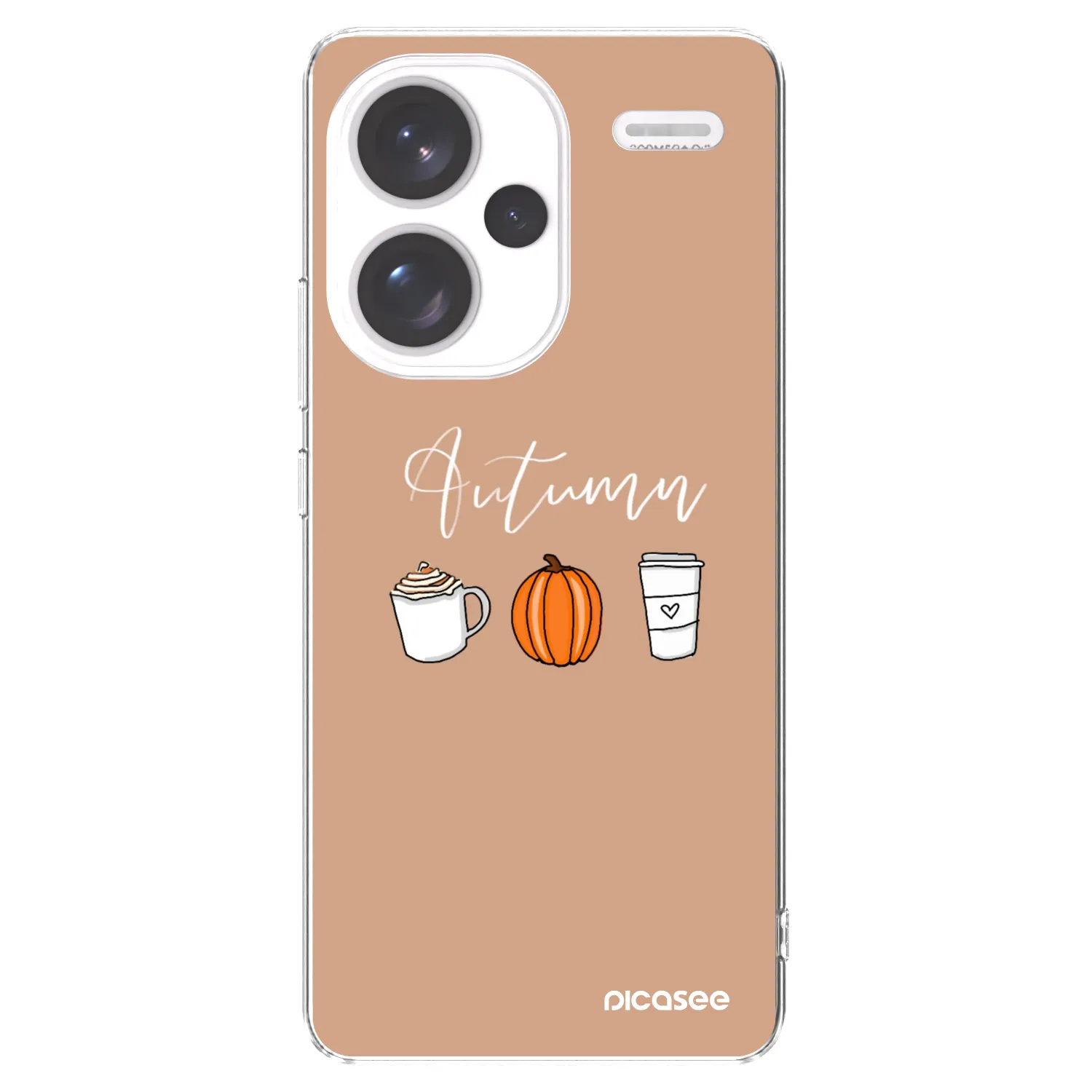 Picasee silikonska prozirna maskica za Xiaomi Redmi Note 13 Pro+ 5G - Autumn