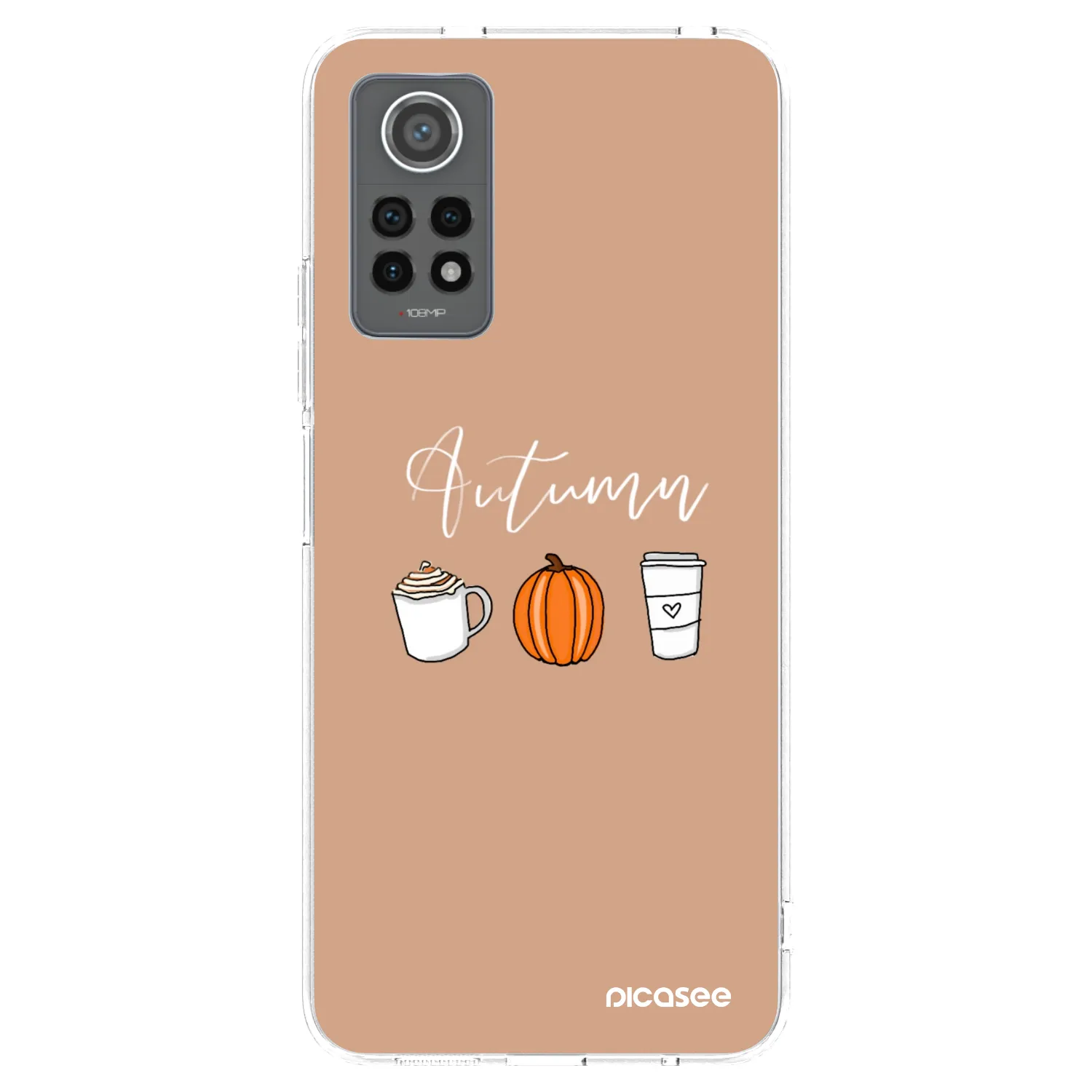 Picasee silikonska prozirna maskica za Xiaomi Redmi Note 12 Pro 4G - Autumn