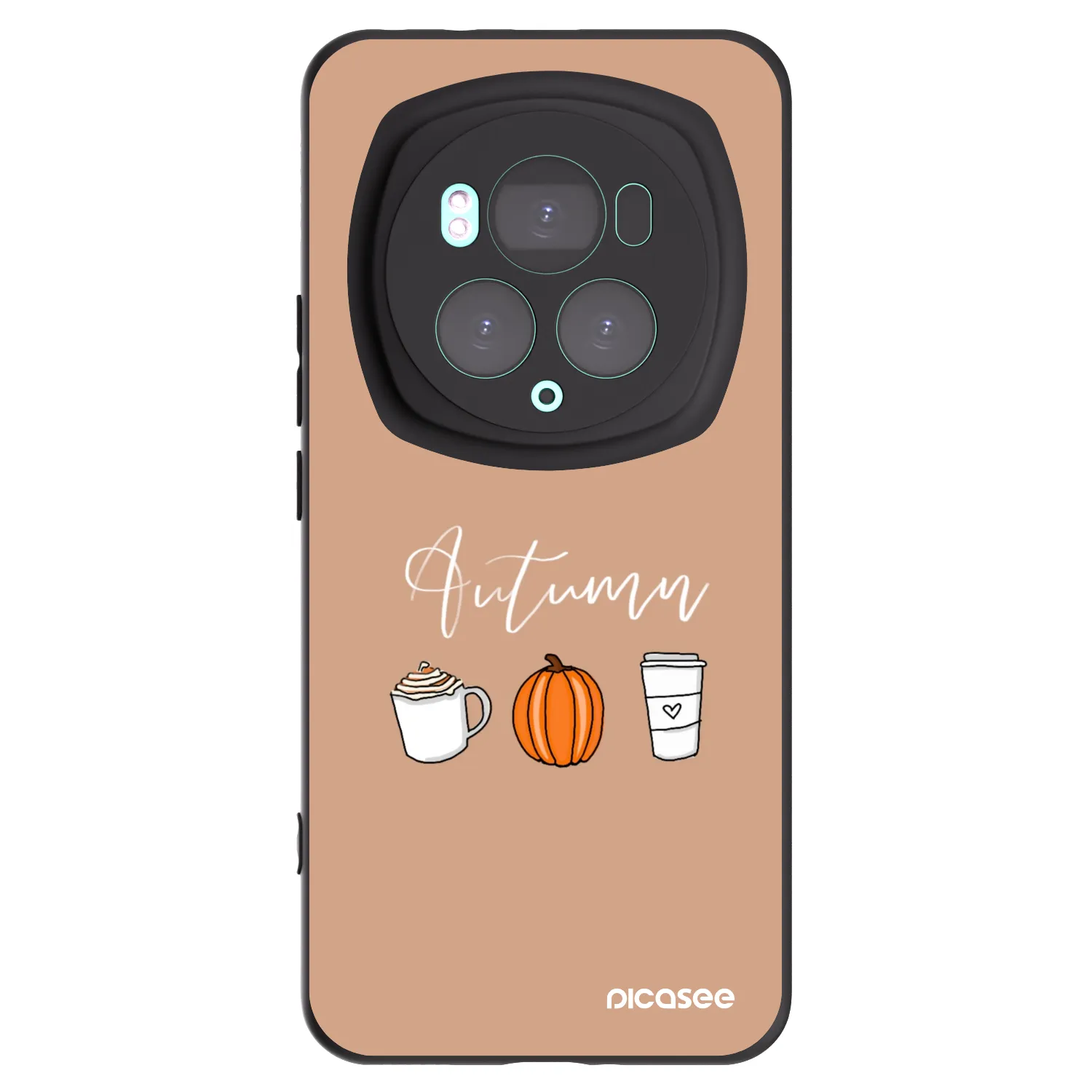 Picasee crna silikonska maskica za Honor Magic6 Pro - Autumn