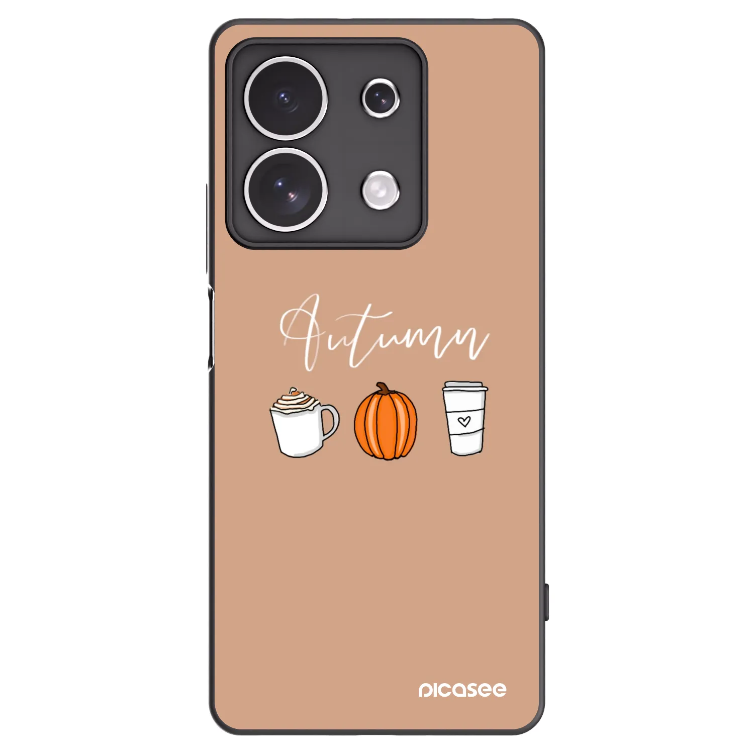 Picasee crna silikonska maskica za Xiaomi Redmi Note 13 4G - Autumn
