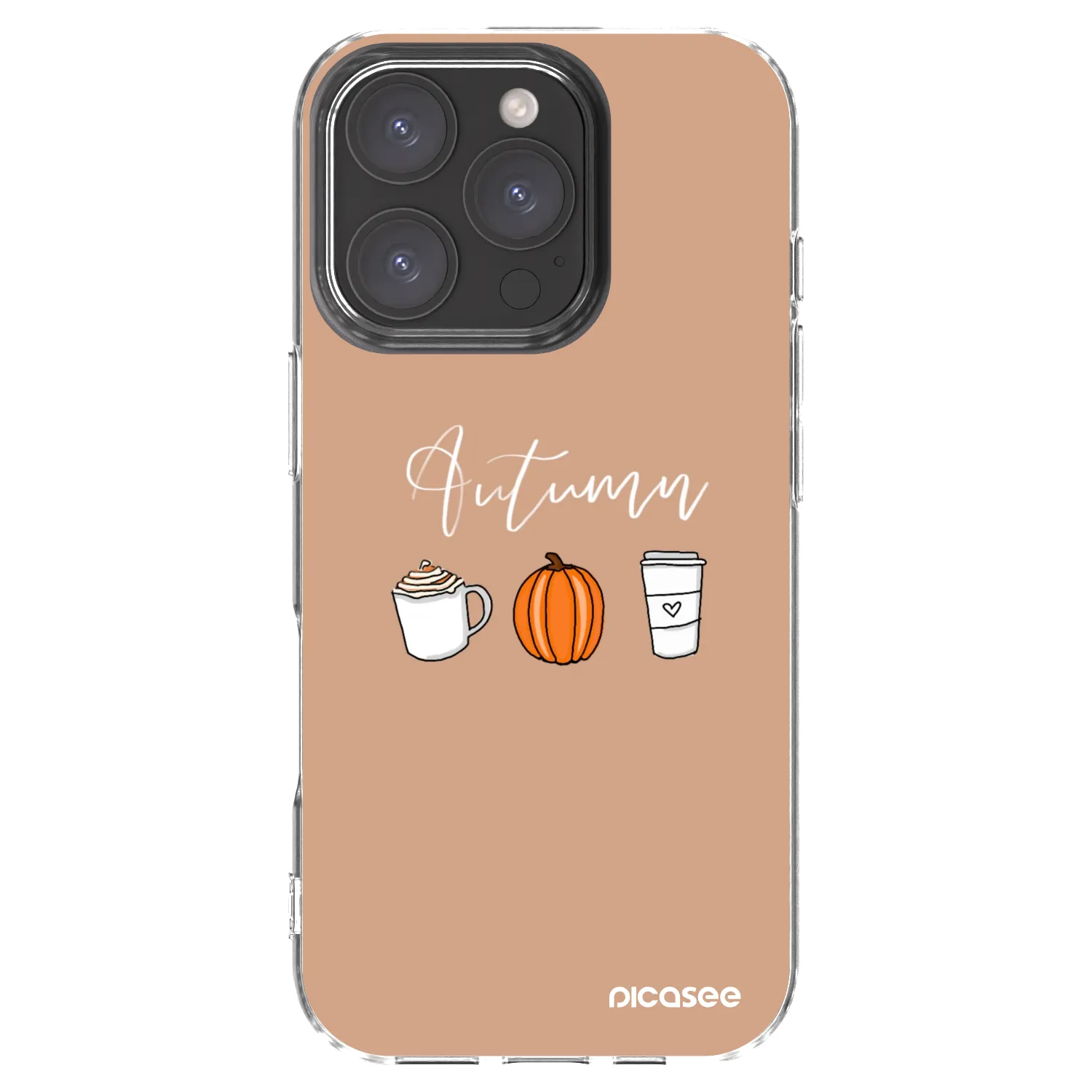 Picasee silikonska prozirna maskica za Apple iPhone 16 Pro - Autumn