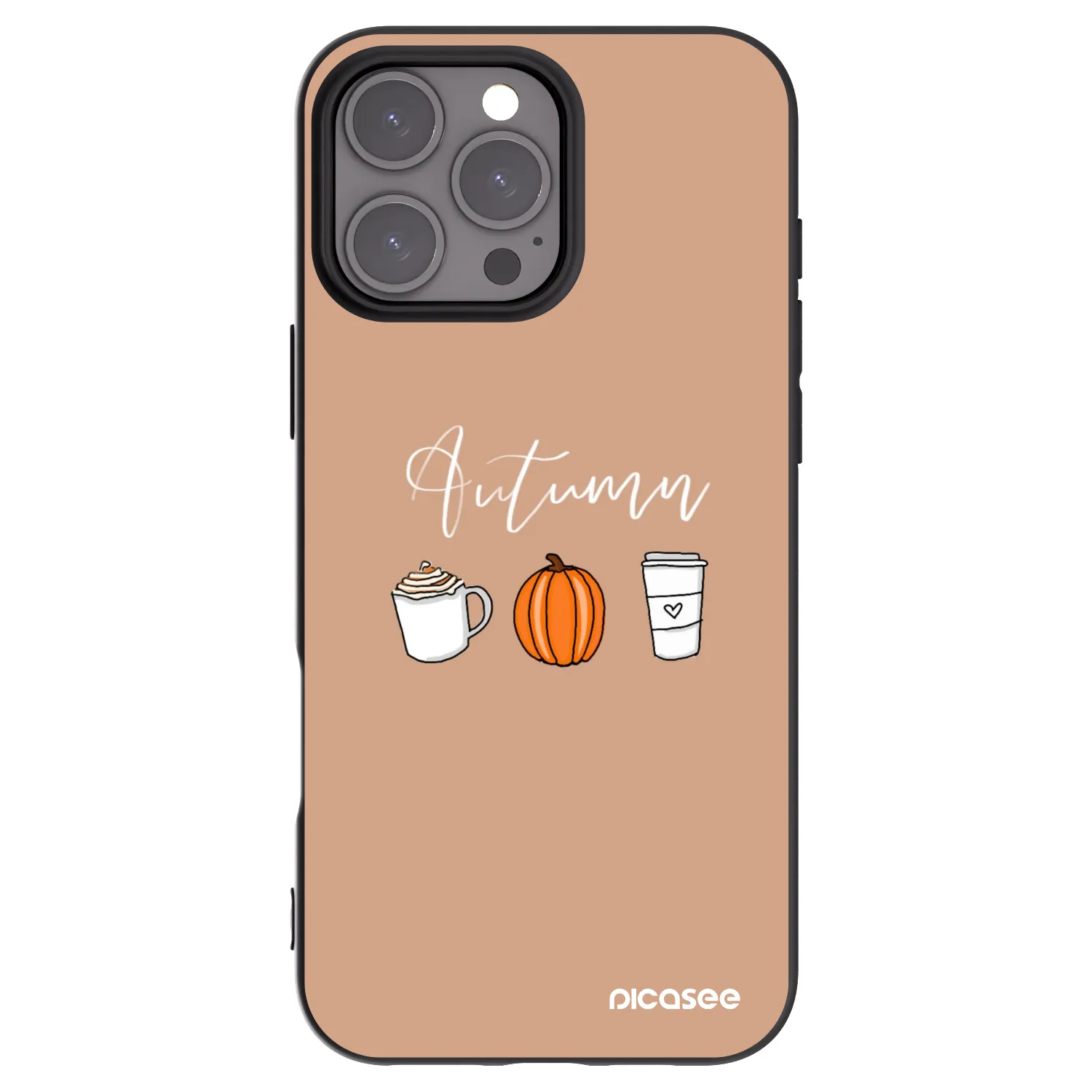 Picasee crna silikonska maskica za Apple iPhone 16 Pro Max - Autumn
