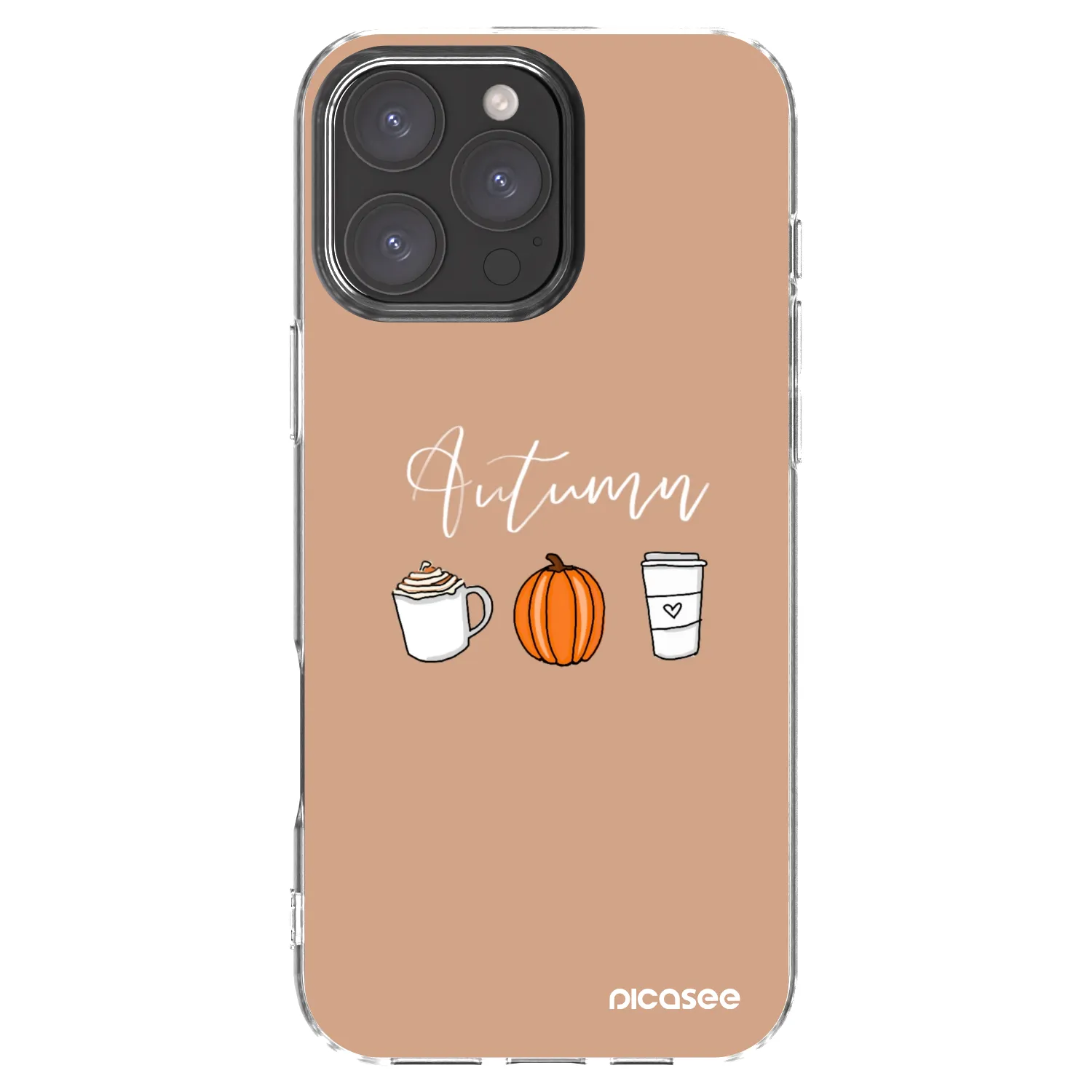 Picasee silikonska prozirna maskica za Apple iPhone 16 Pro Max - Autumn