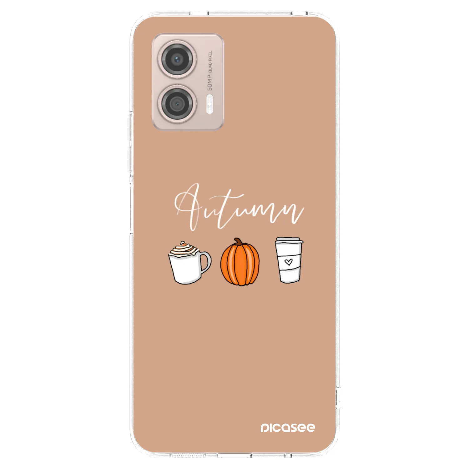Picasee silikonska prozirna maskica za Motorola Moto G53 5G - Autumn