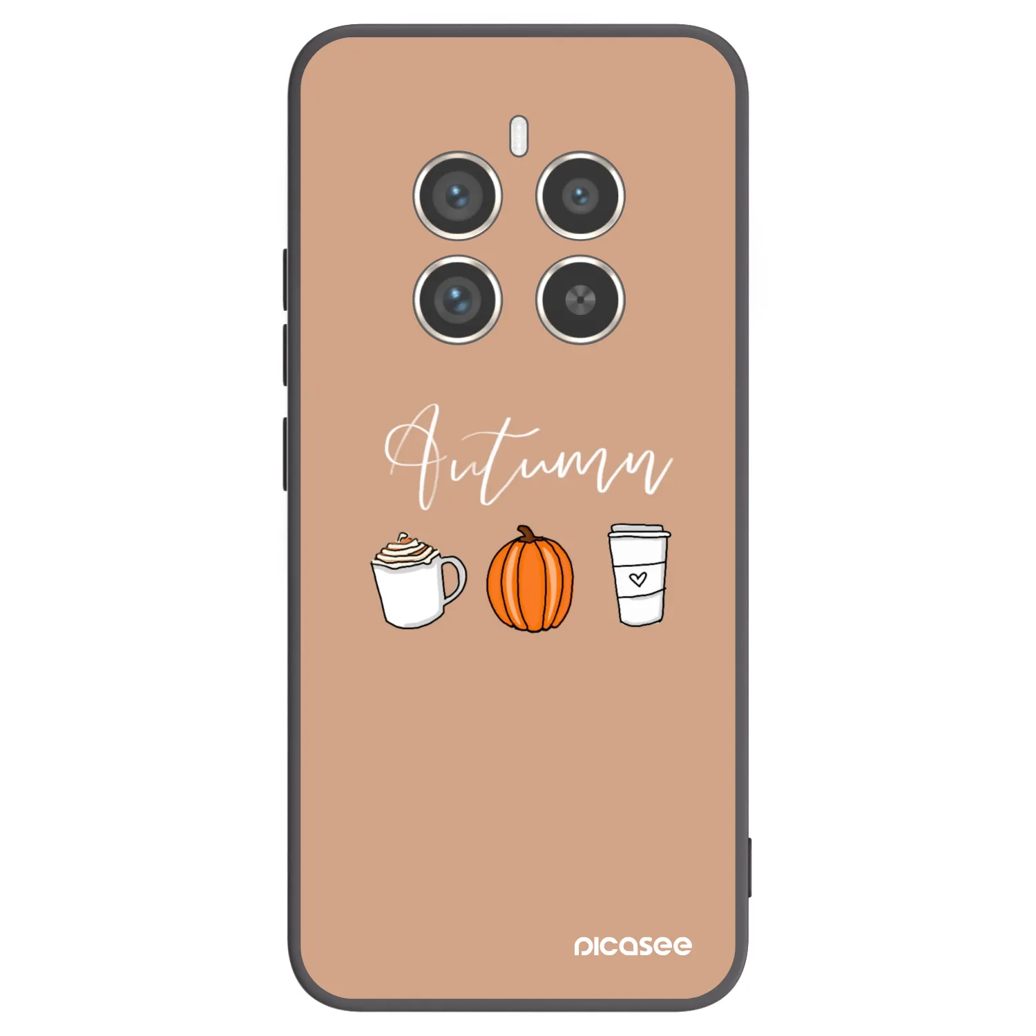 Picasee crna silikonska maskica za Realme 12 Pro 5G - Autumn