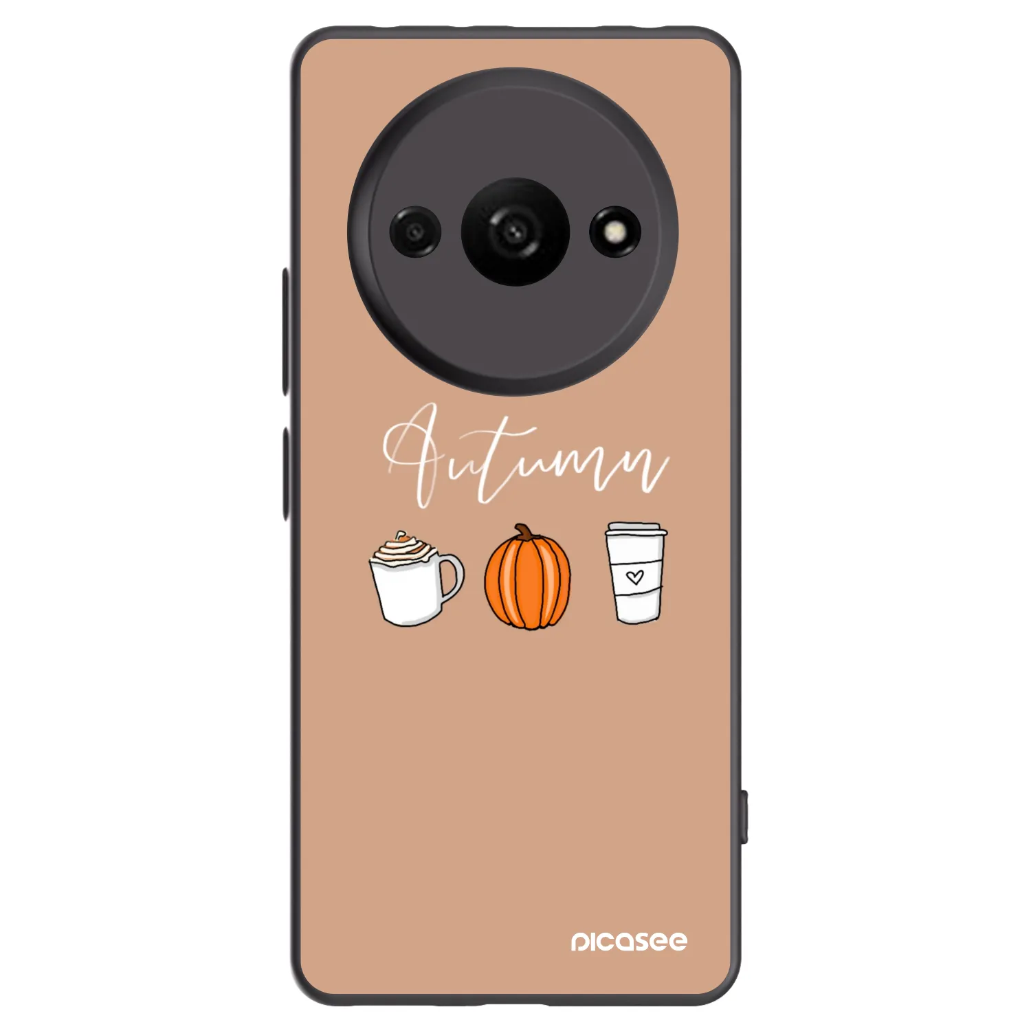 Picasee crna silikonska maskica za Xiaomi Redmi A3 - Autumn